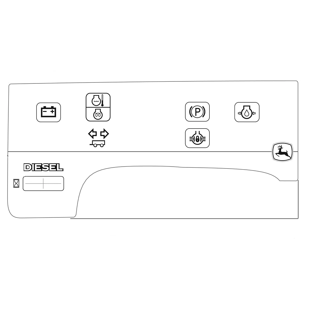 Label, Monitor Light Diesel