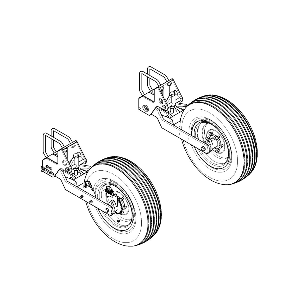B#a Wheel Modules, (2 Wheels)