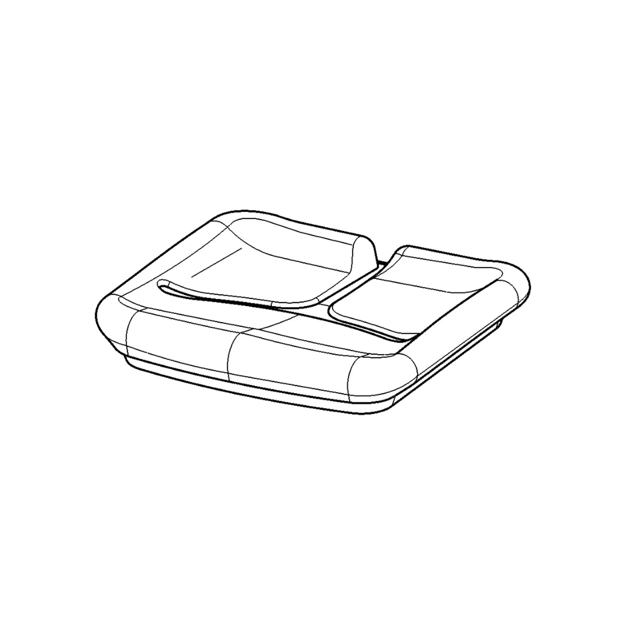 John Deere Vinyl Seat Cushion - ER262362