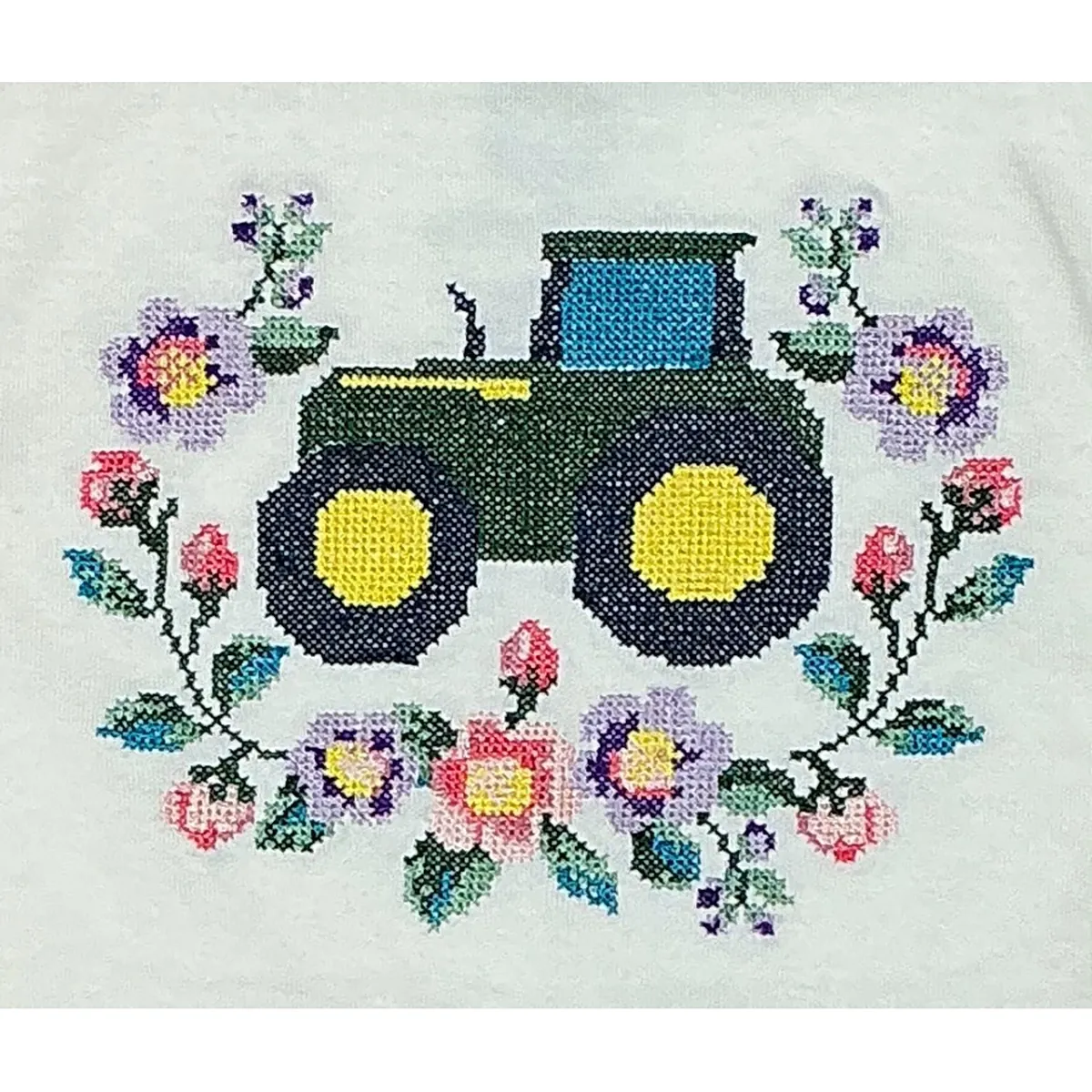 Infant Floral Tractor Long Sleeve Bodyshirt