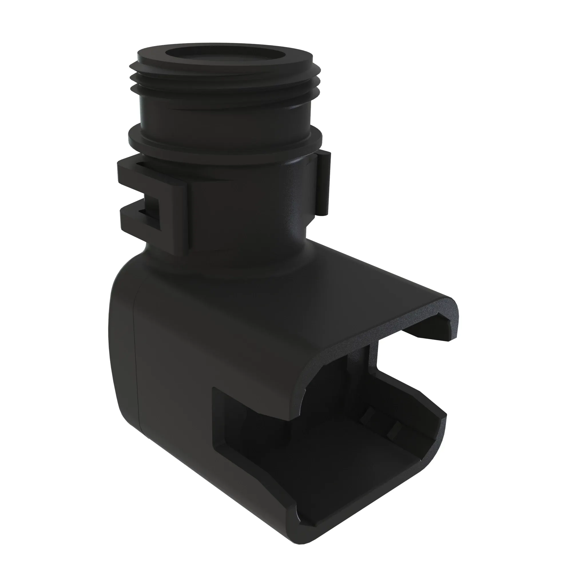 ACCY DEUTSCH DT BACKSHELL BLK PLSTC