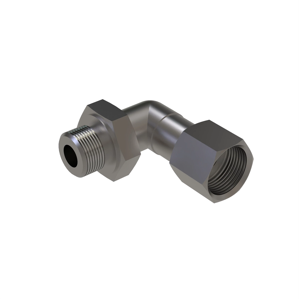 90 Deg Swivel Elbow, O-Ring FSF