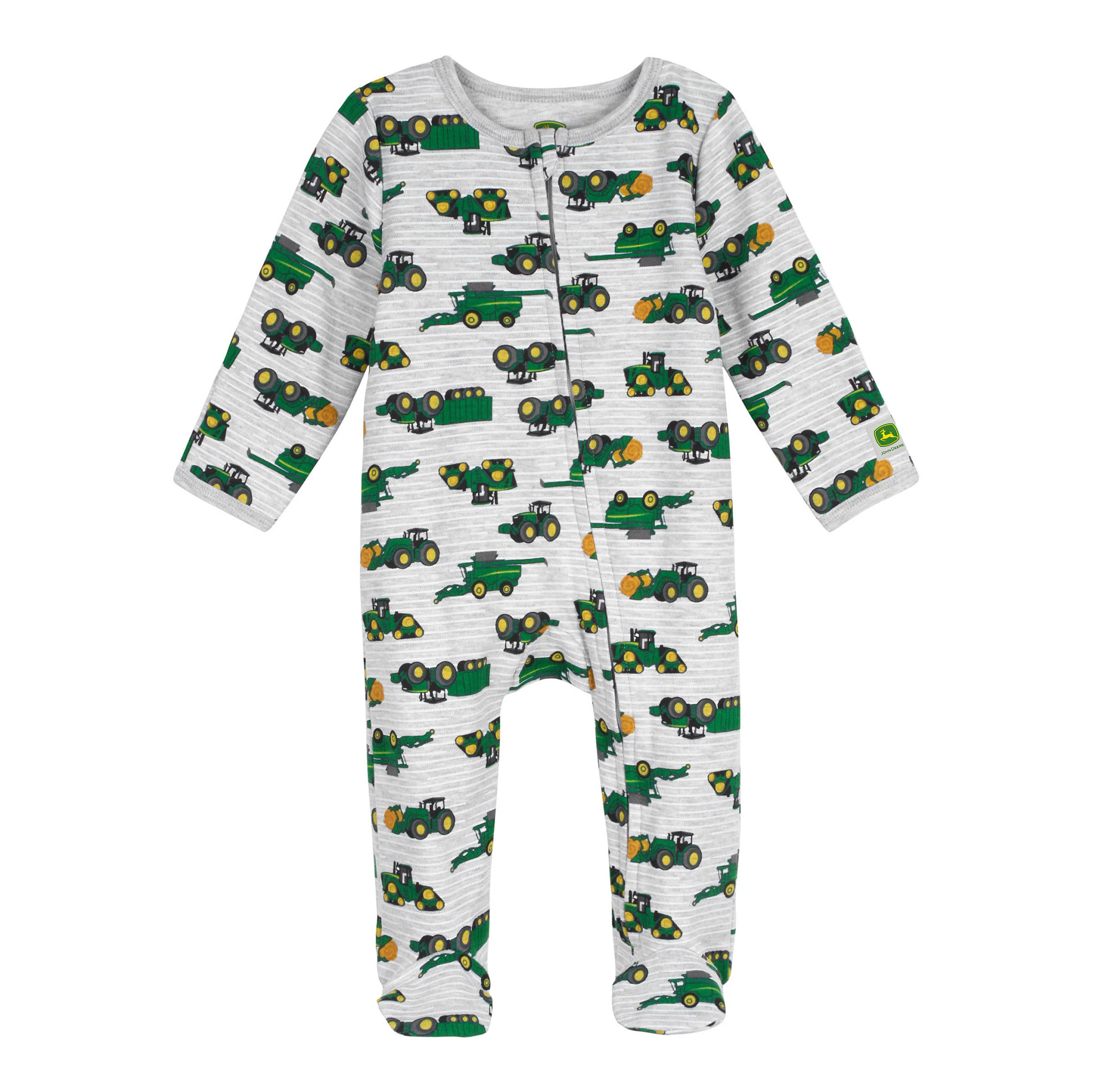 Infant Farm Equipment Footie Pajamas