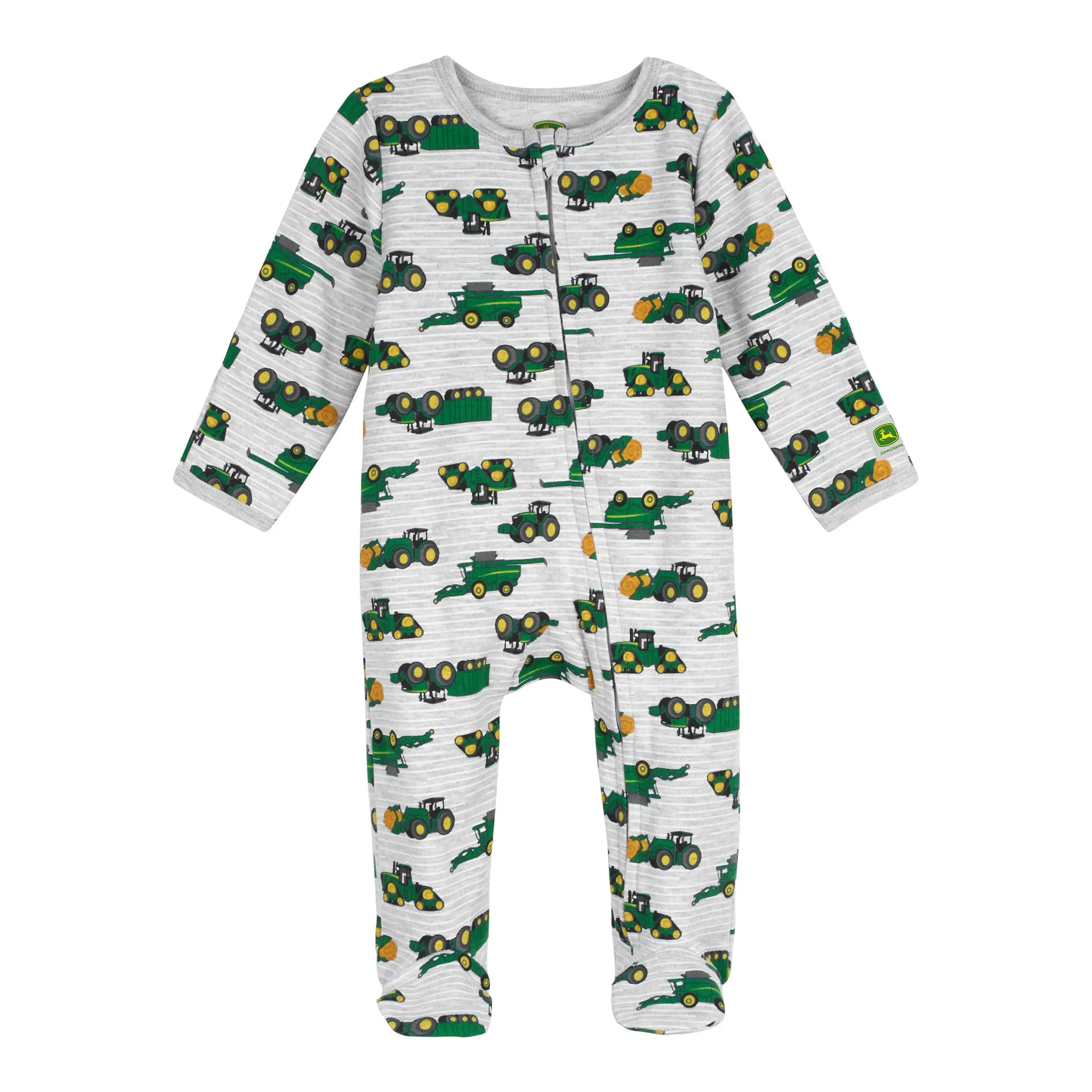 Infant Farm Equipment Footie Pajamas