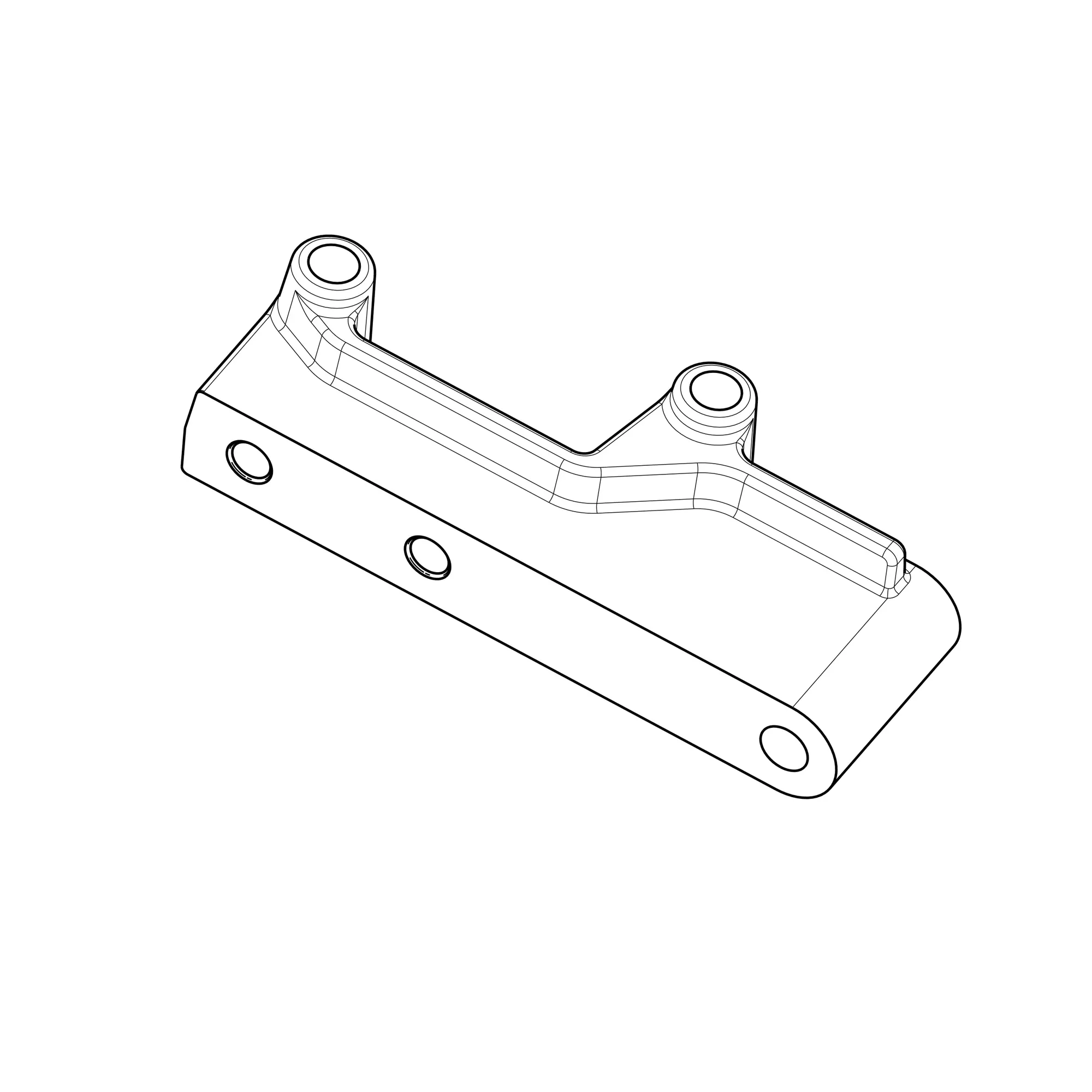 John Deere Wagon and Hitch Bracket, Left Side - R210684