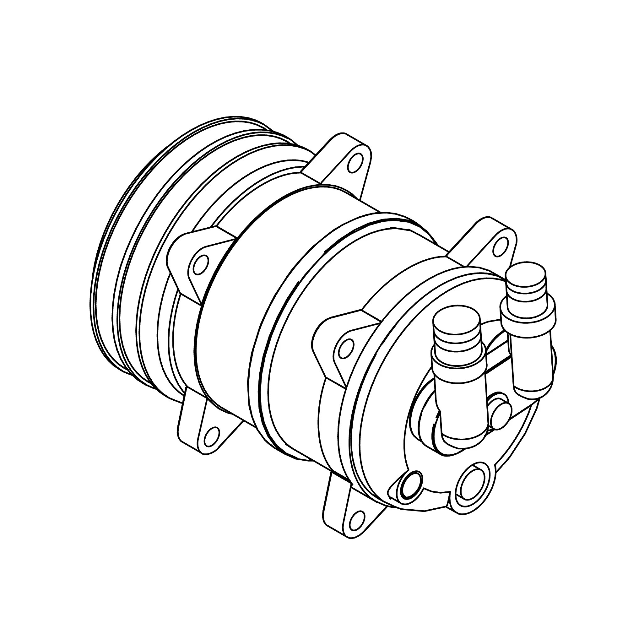 John Deere Air Conditioner Compressor - LW10491669