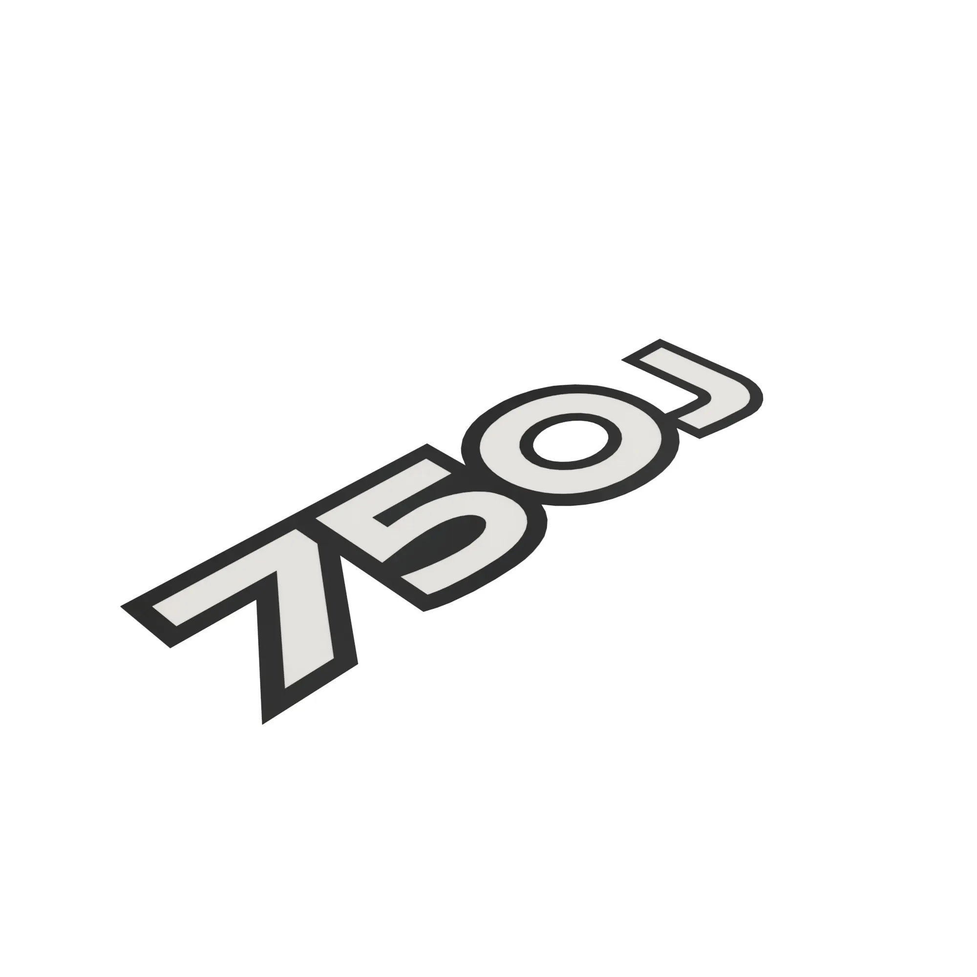 John Deere 750J Model Label - T208893