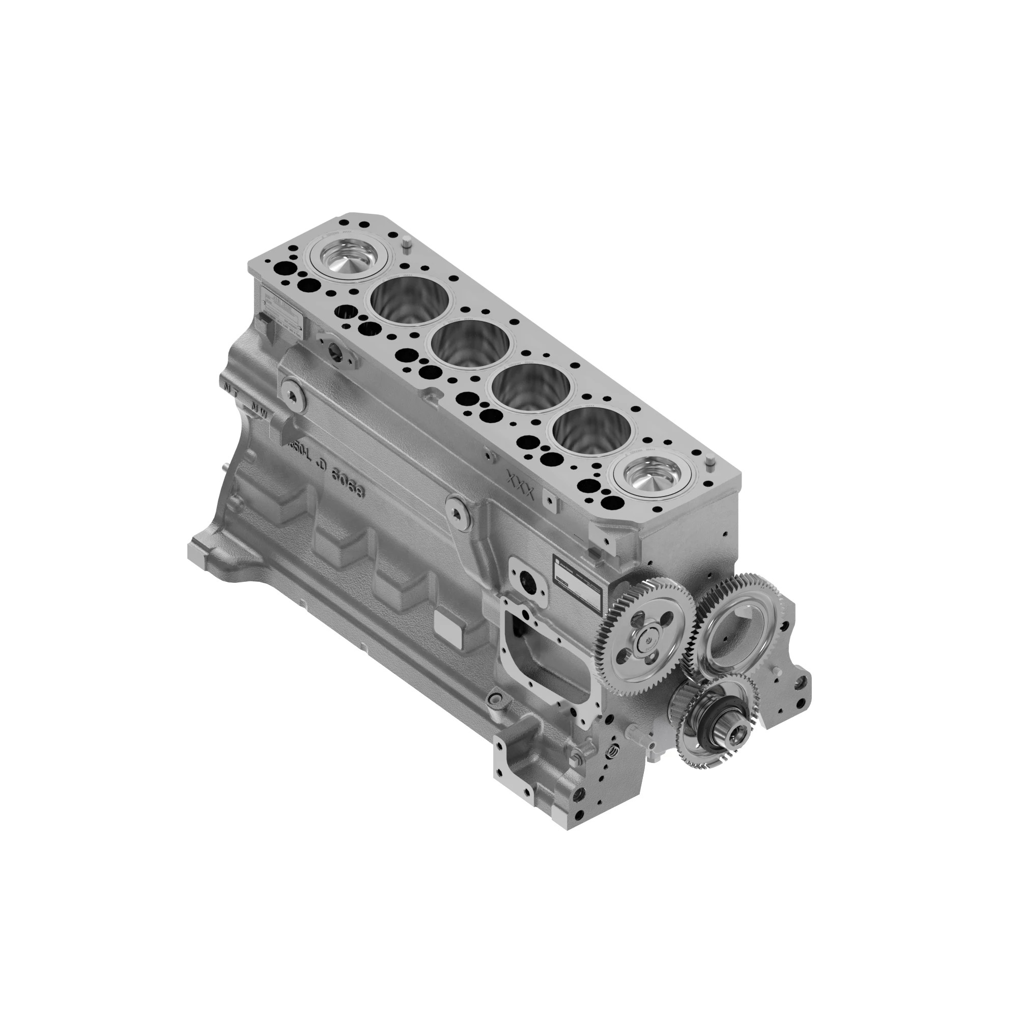 John Deere Short Block Assembly, 6.8 Liter - RE528638