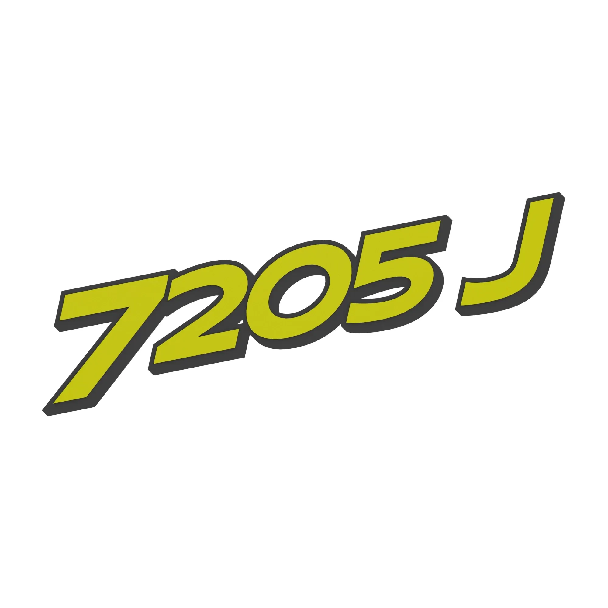 John Deere 7205J Hood Label, Left Side - R308463