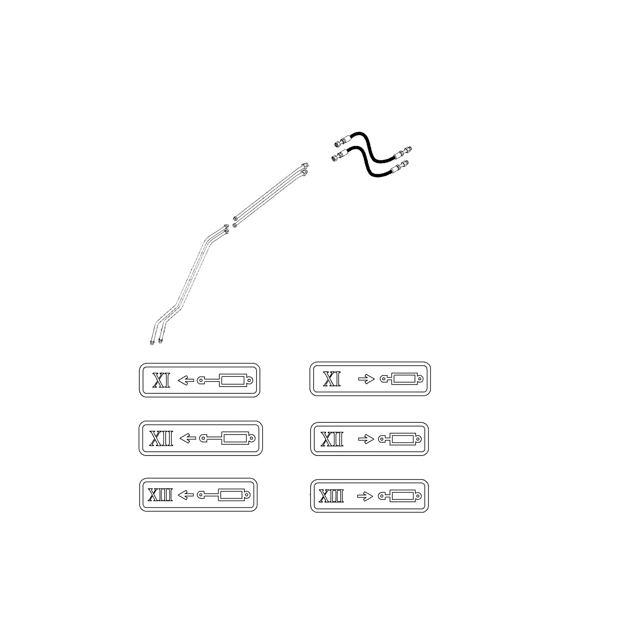 John Deere Oil Tube and Hose Kit - BW16139