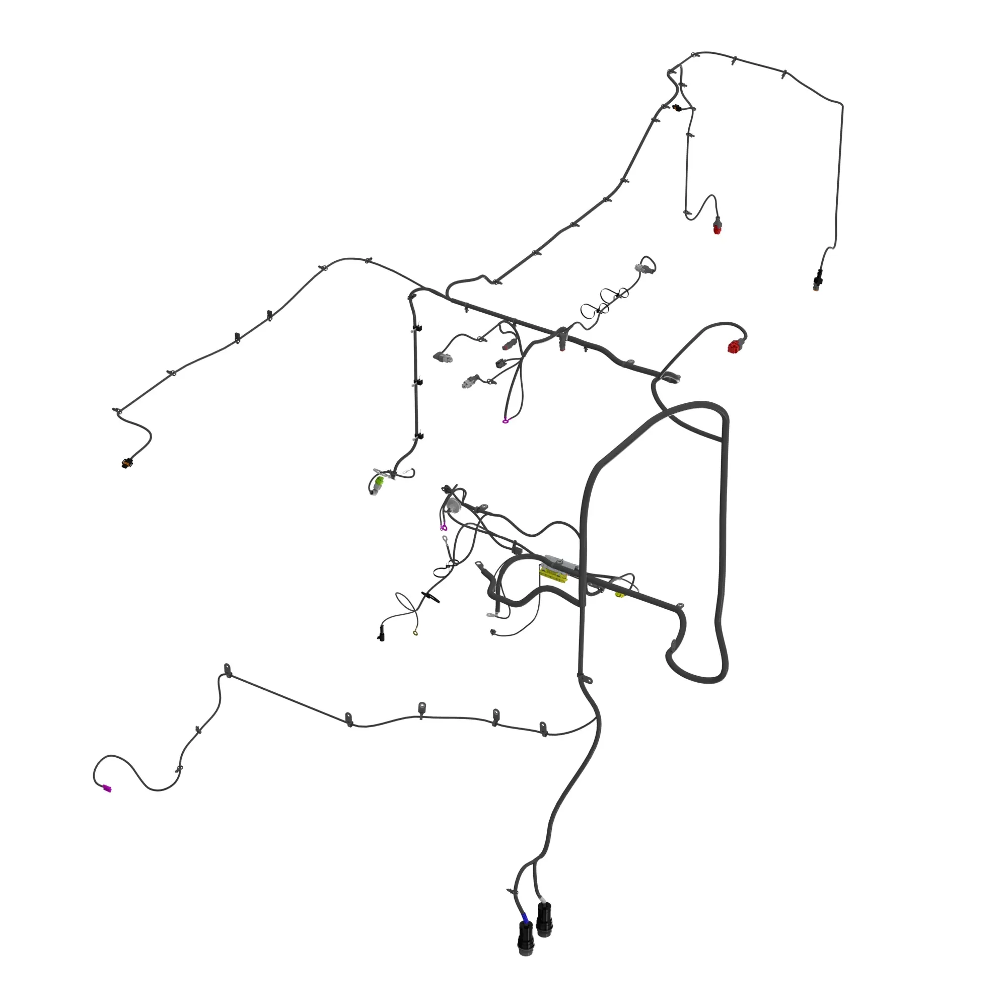 John Deere Engine Wiring Harness, Tier 3, 9 Liter - AXE61917