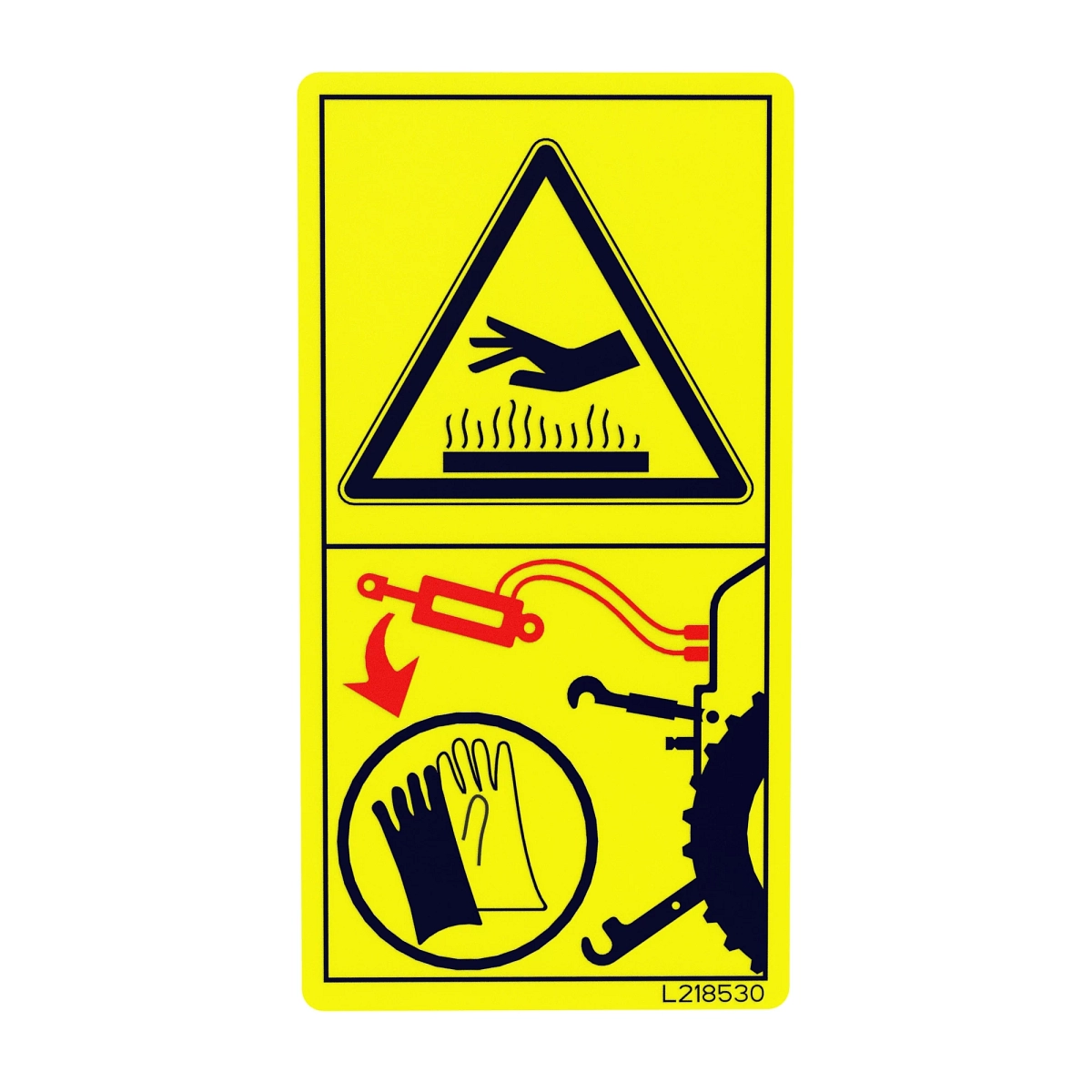 Label, Safety, Hot Surface