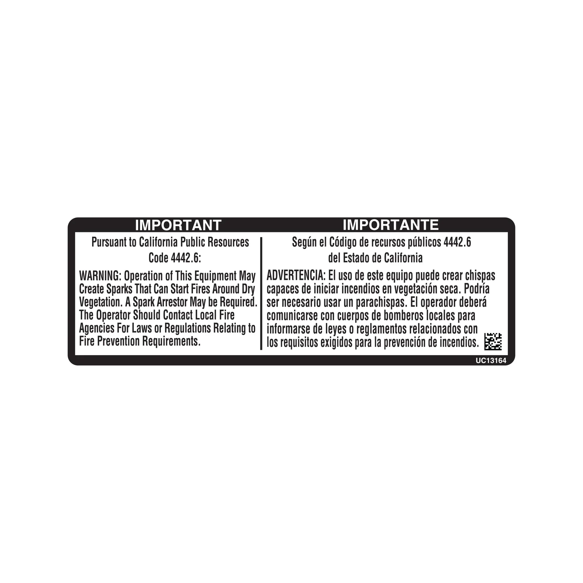 John Deere Label - UC13164