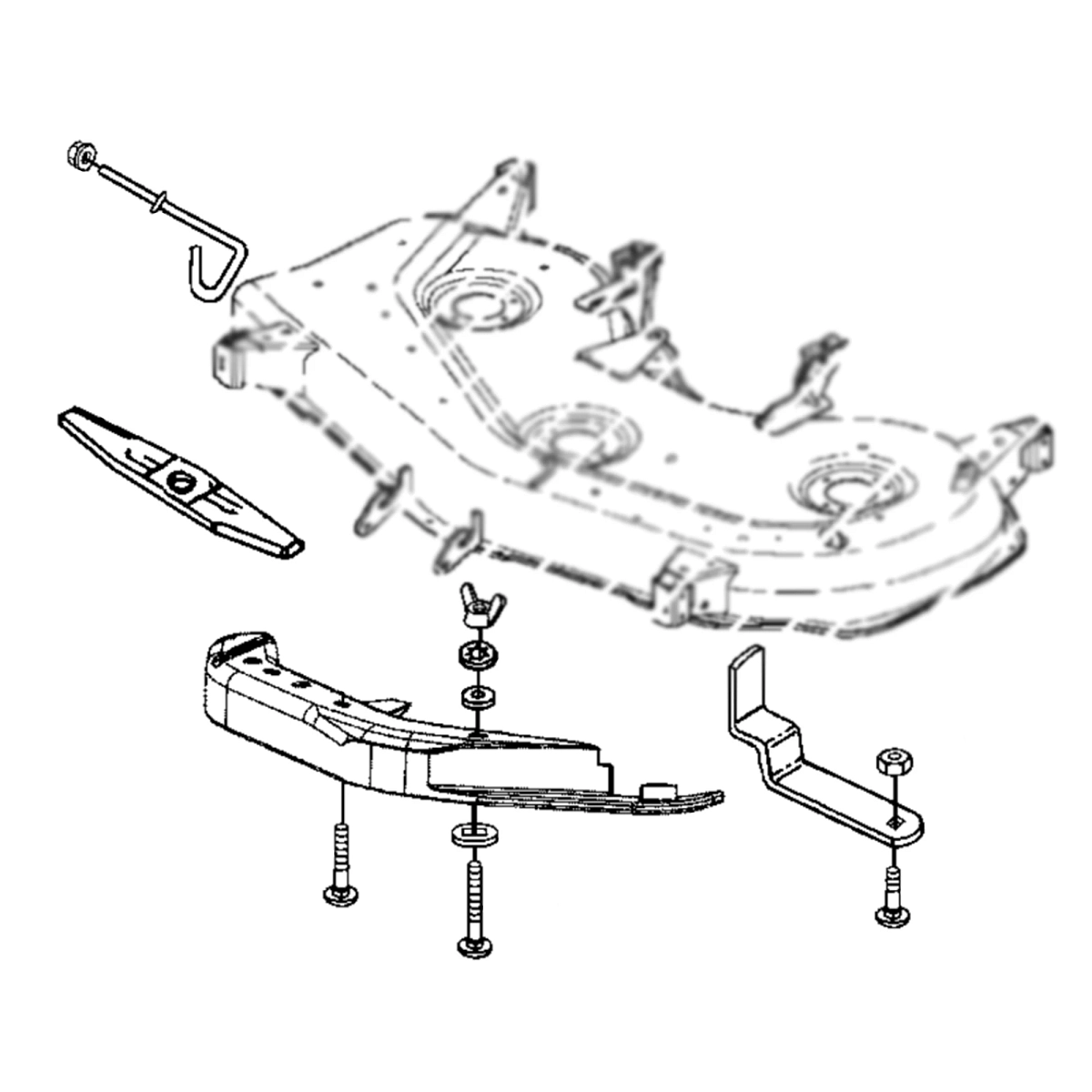 John Deere Mulching Attachment, 48 inch - BM20007