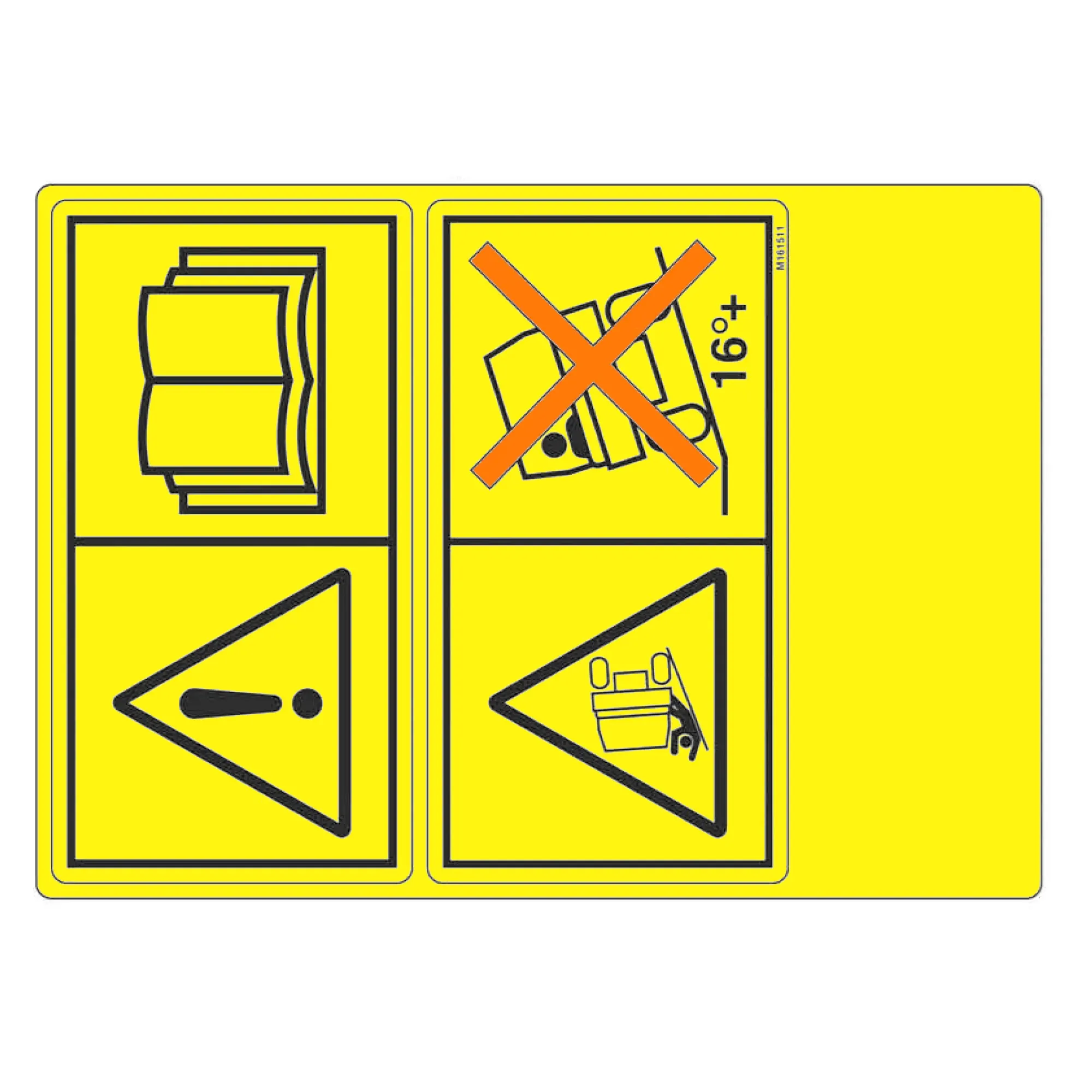 John Deere Warning Label, Export - M161511