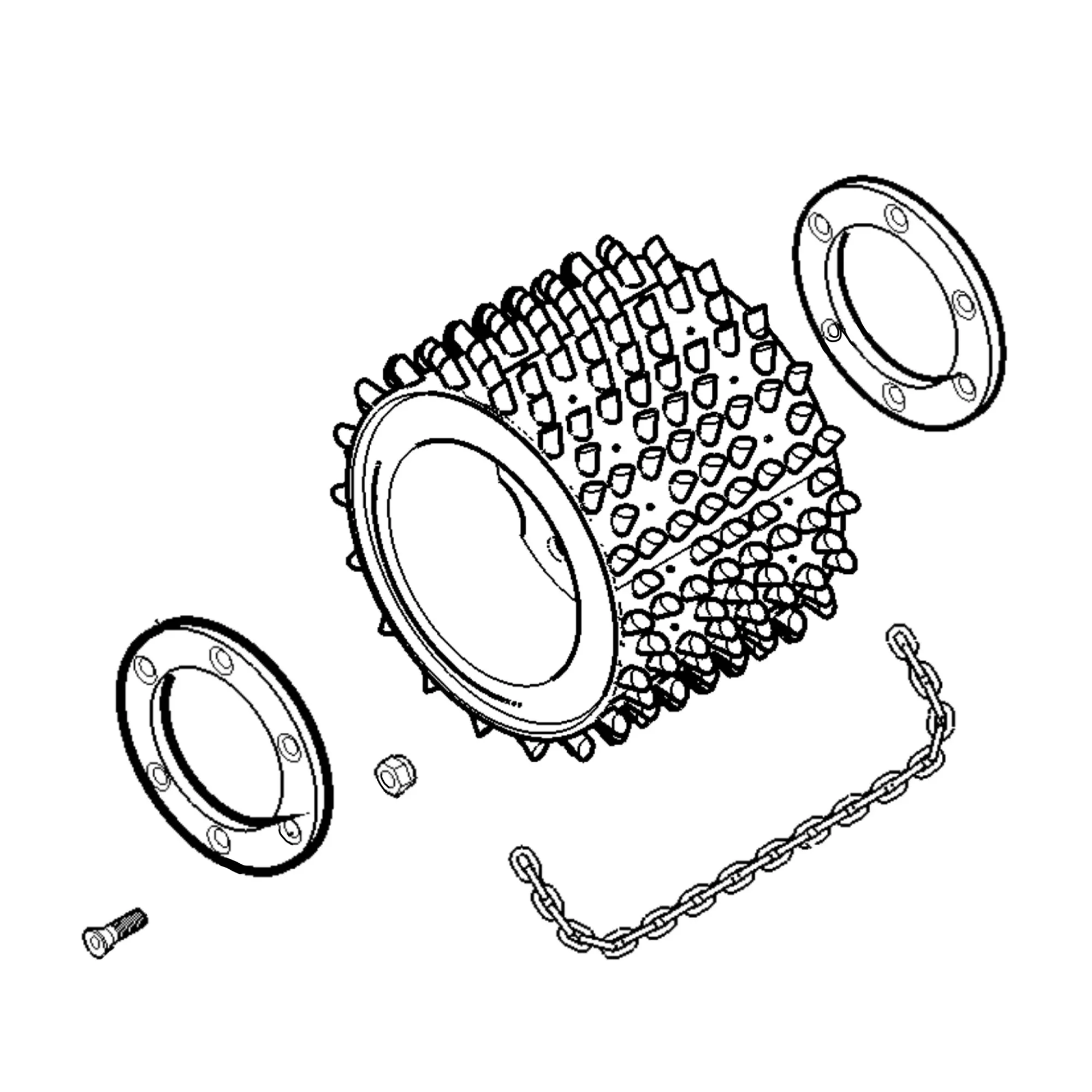 John Deere Feed Roller - F070410