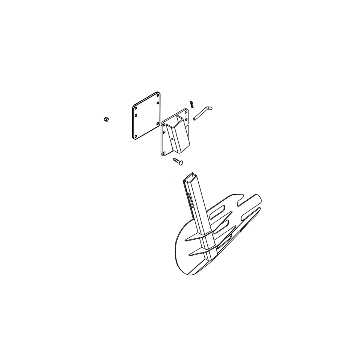 Assy, Tillage Deflector - 5 Deg