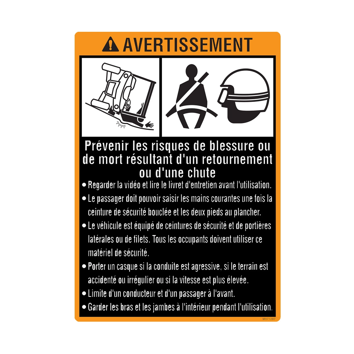Label, Warning (French) Frt