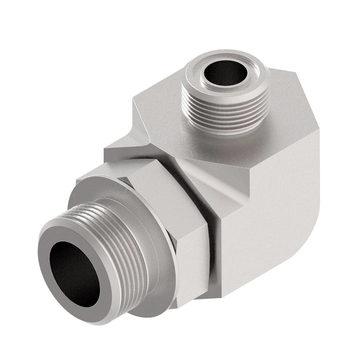 90 Deg Elbow, O-Ring FSF W/Met Hex