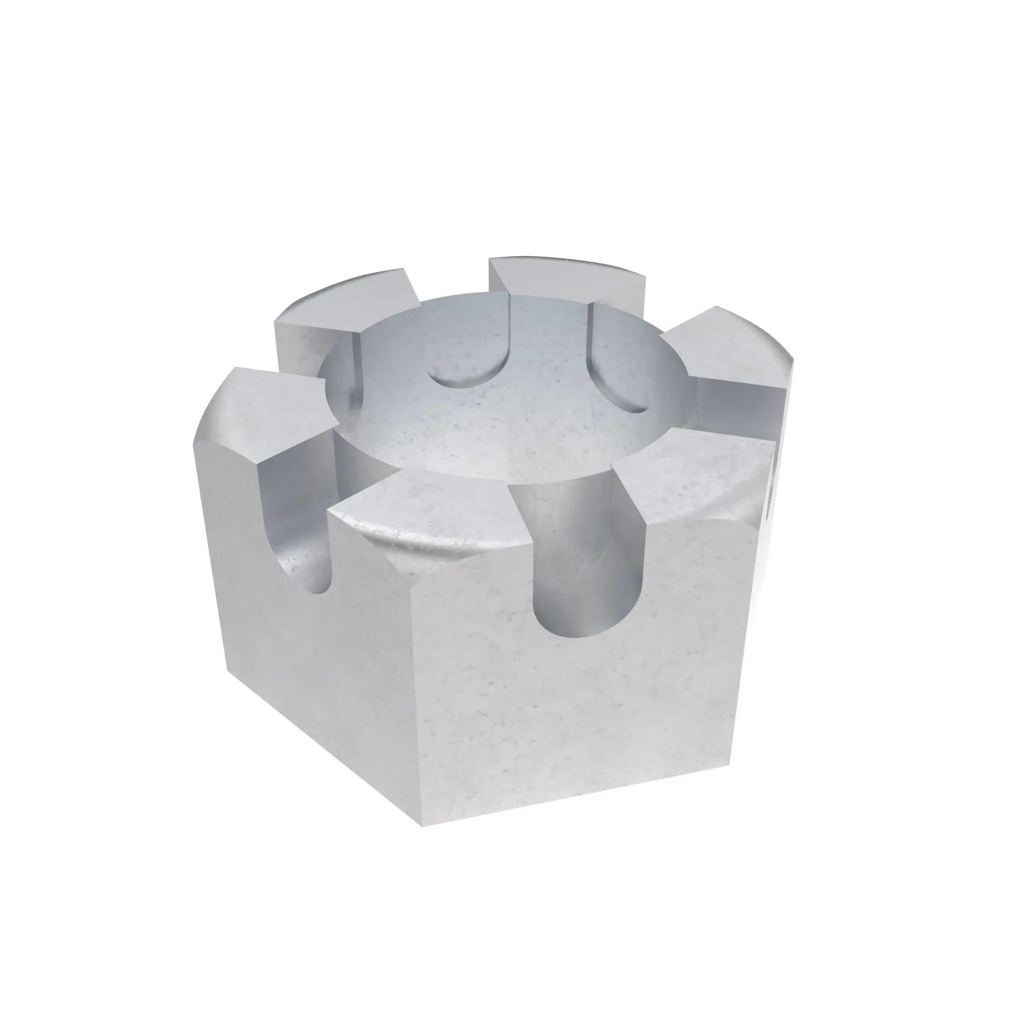 John Deere Hexagonal Slotted Nut, 1-1/2" - R47598