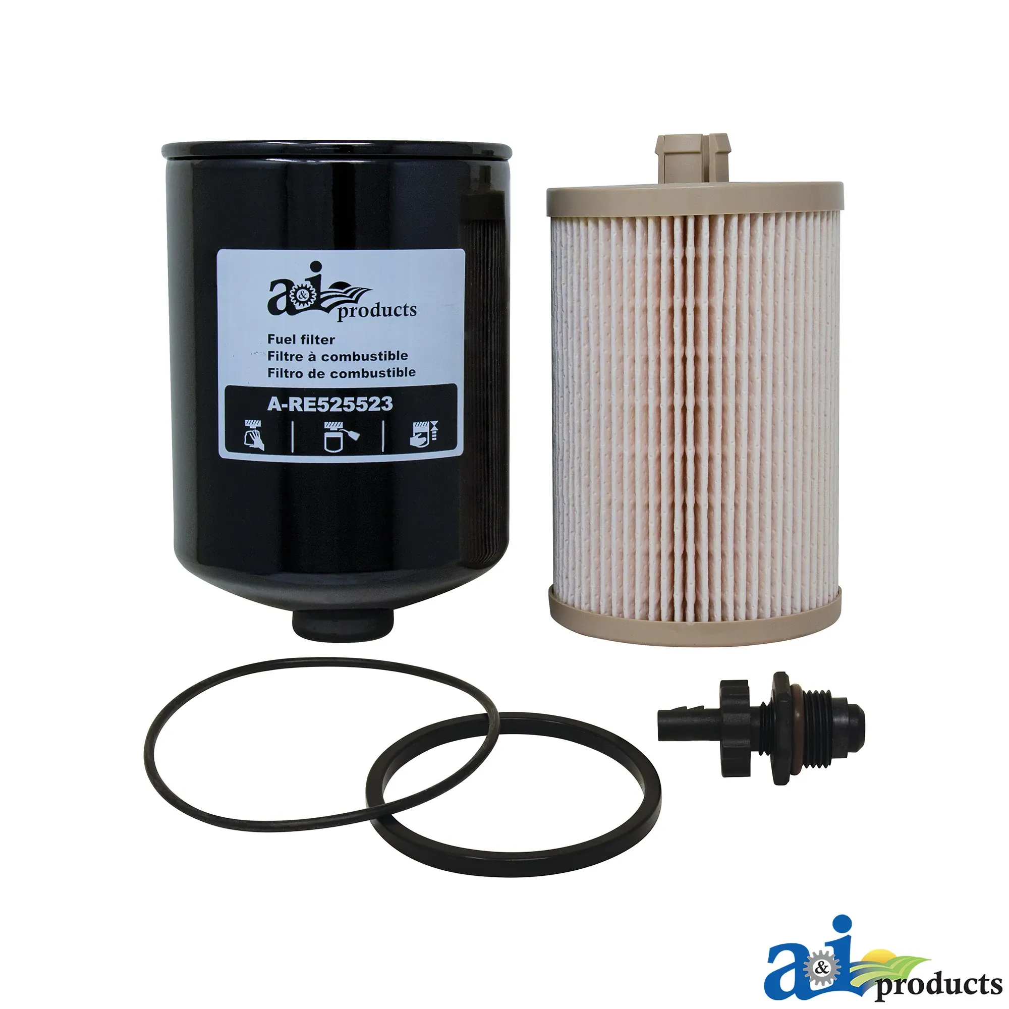 A&I Products Primary and Final Fuel Filter Kit - A-RE525523