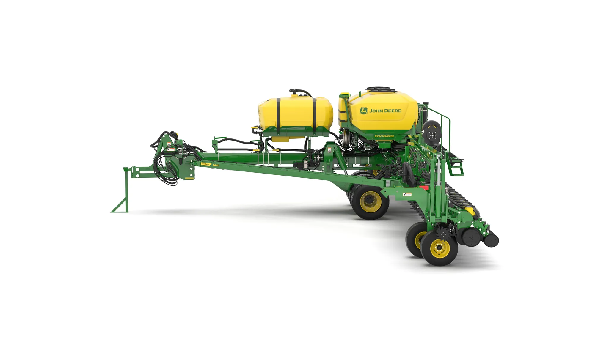Studio rendering with left side view of DB60 36R planter.