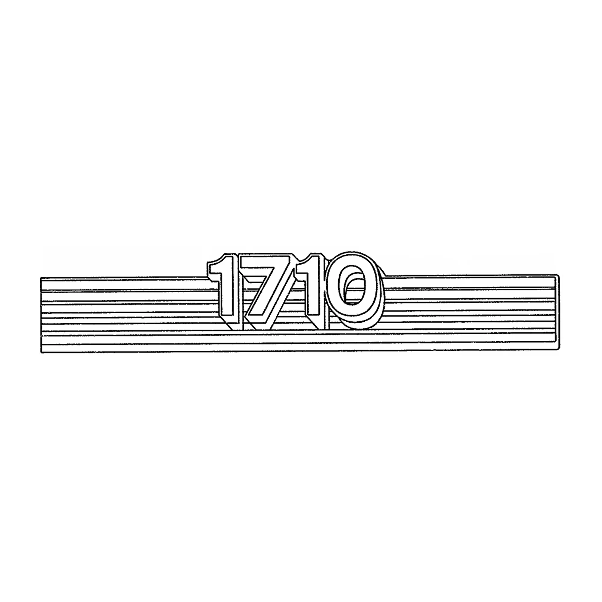 John Deere 1710 Model Number Sign - A69190