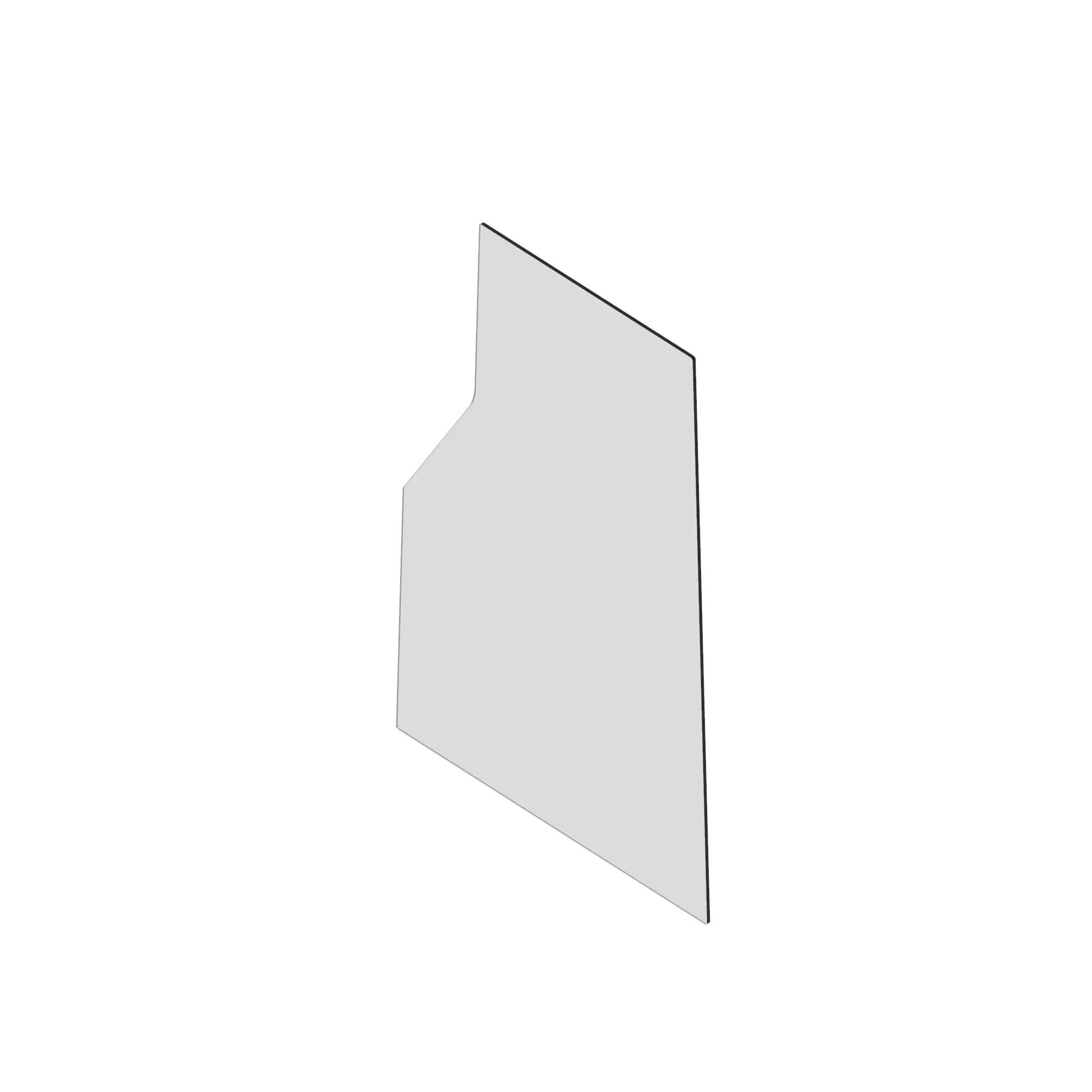 John Deere Left Side Stationary Windowpane - T309269