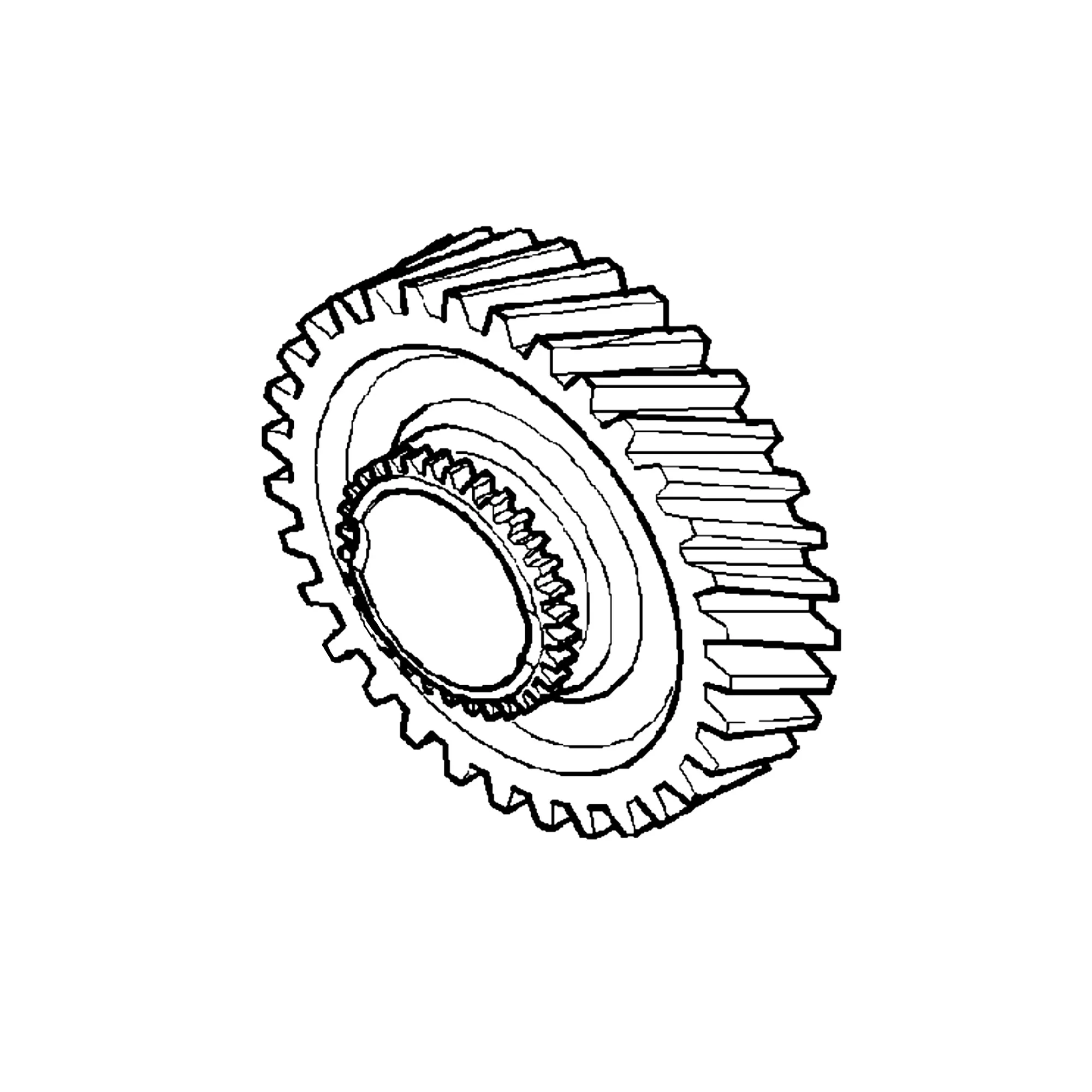 John Deere Output Shaft Helical Gear - F058899
