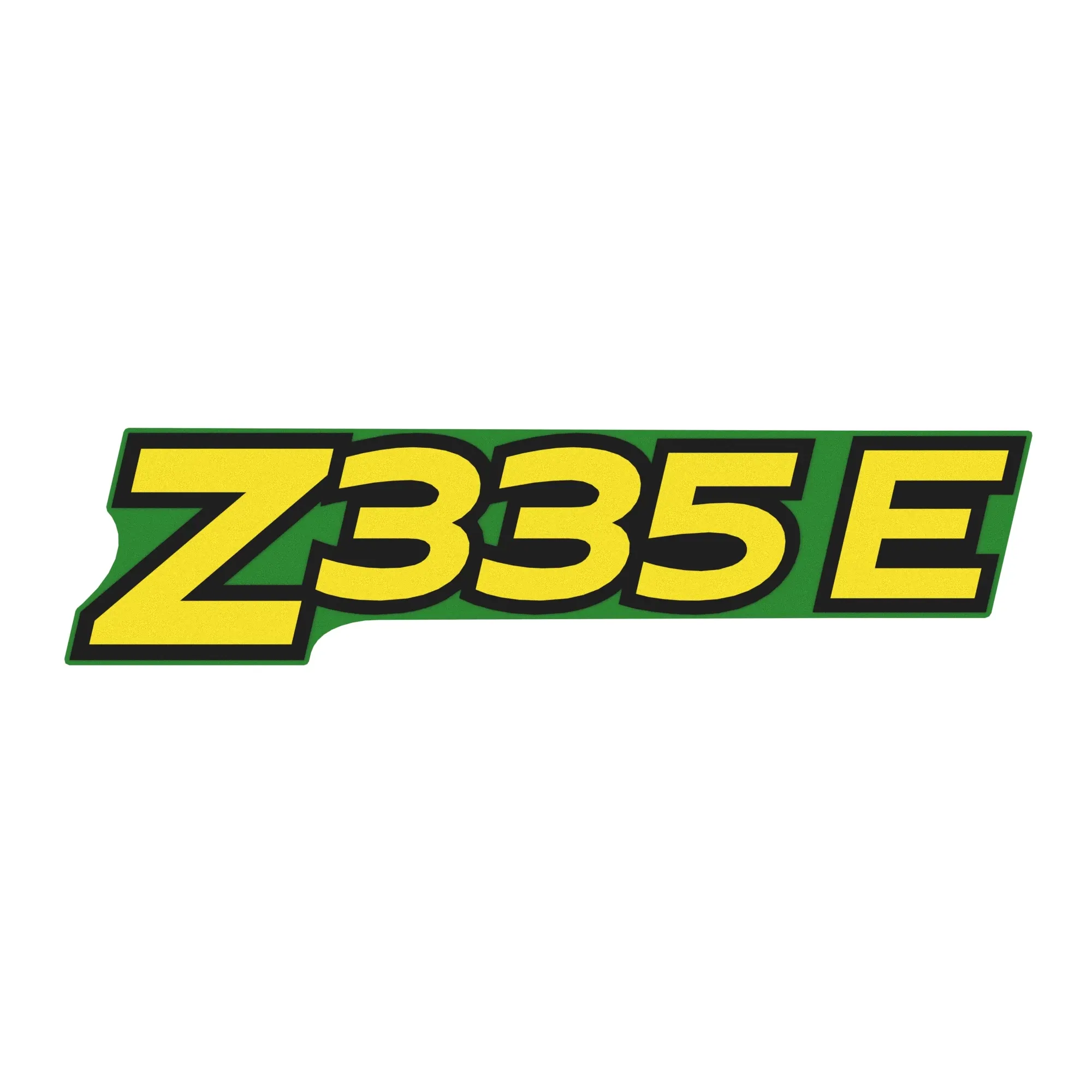 John Deere Z335E Model Number Label - GX26384