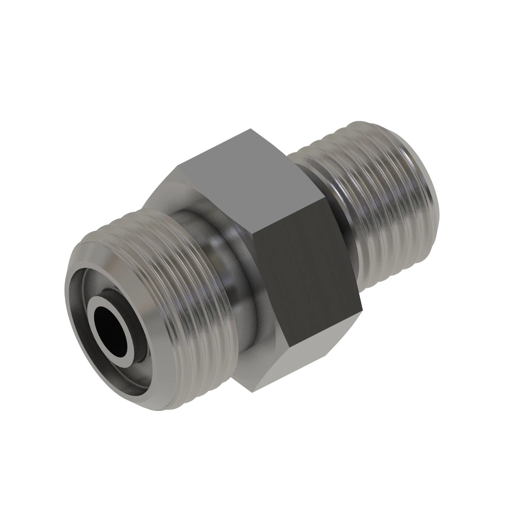STUD STRAIGHT, ORFS W/METRIC HEX
