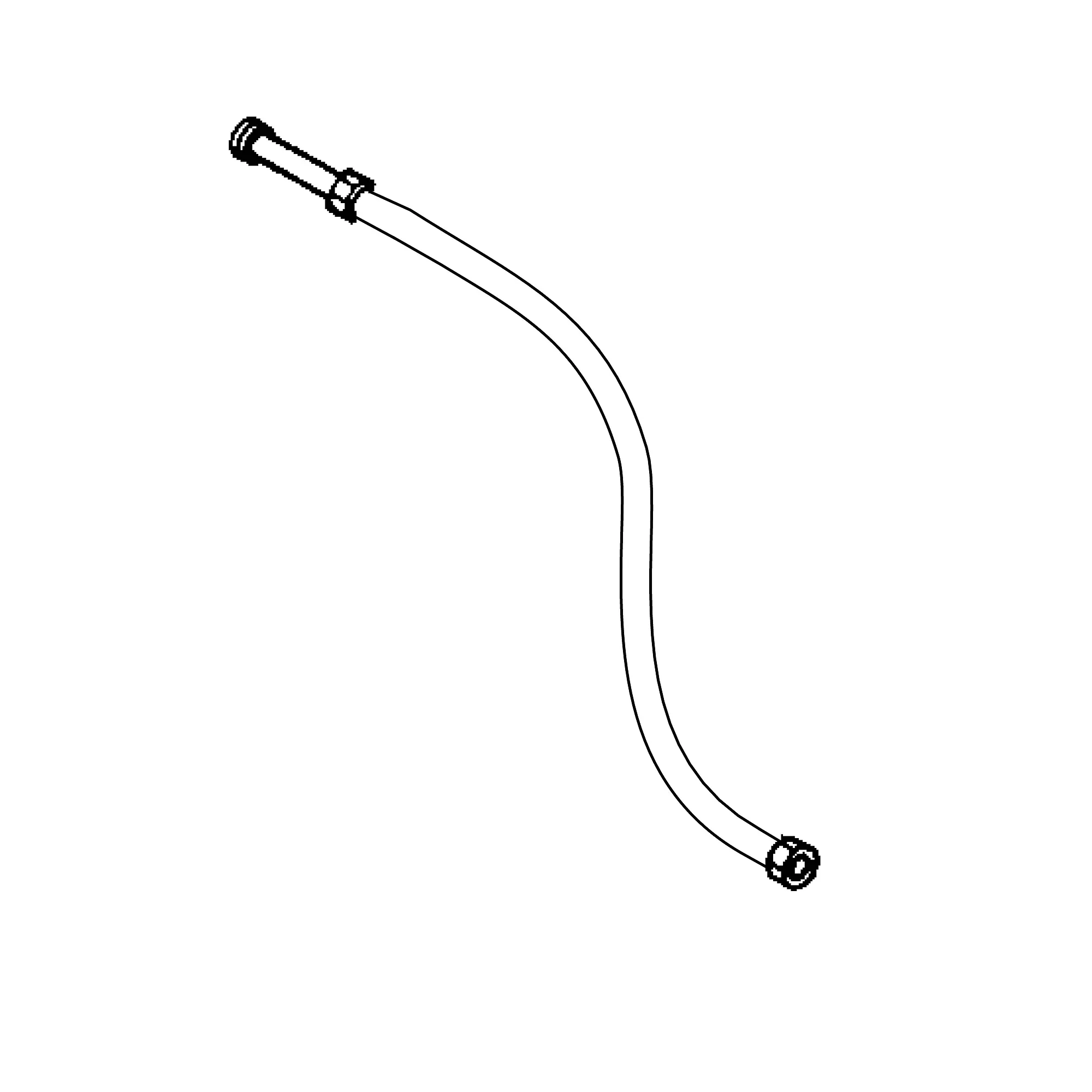 John Deere Steering Oil Line Hose - AM119164