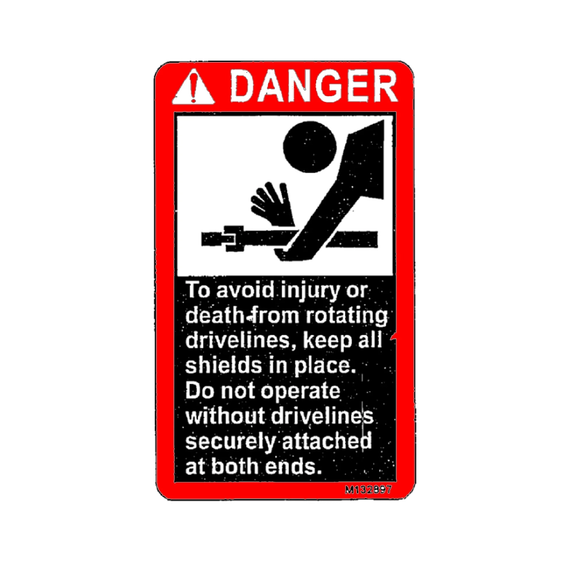 Label, Danger (PTO)