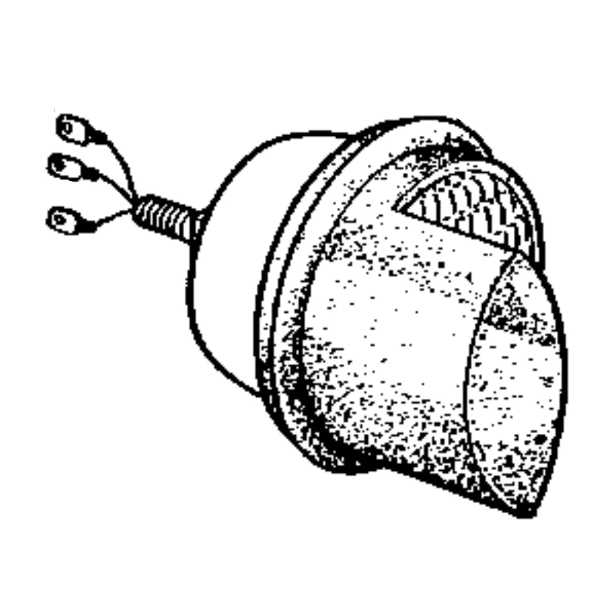 John Deere Dual Beam Left Side Headlamp, 12.8 Volts, 40 Watts - RE25127
