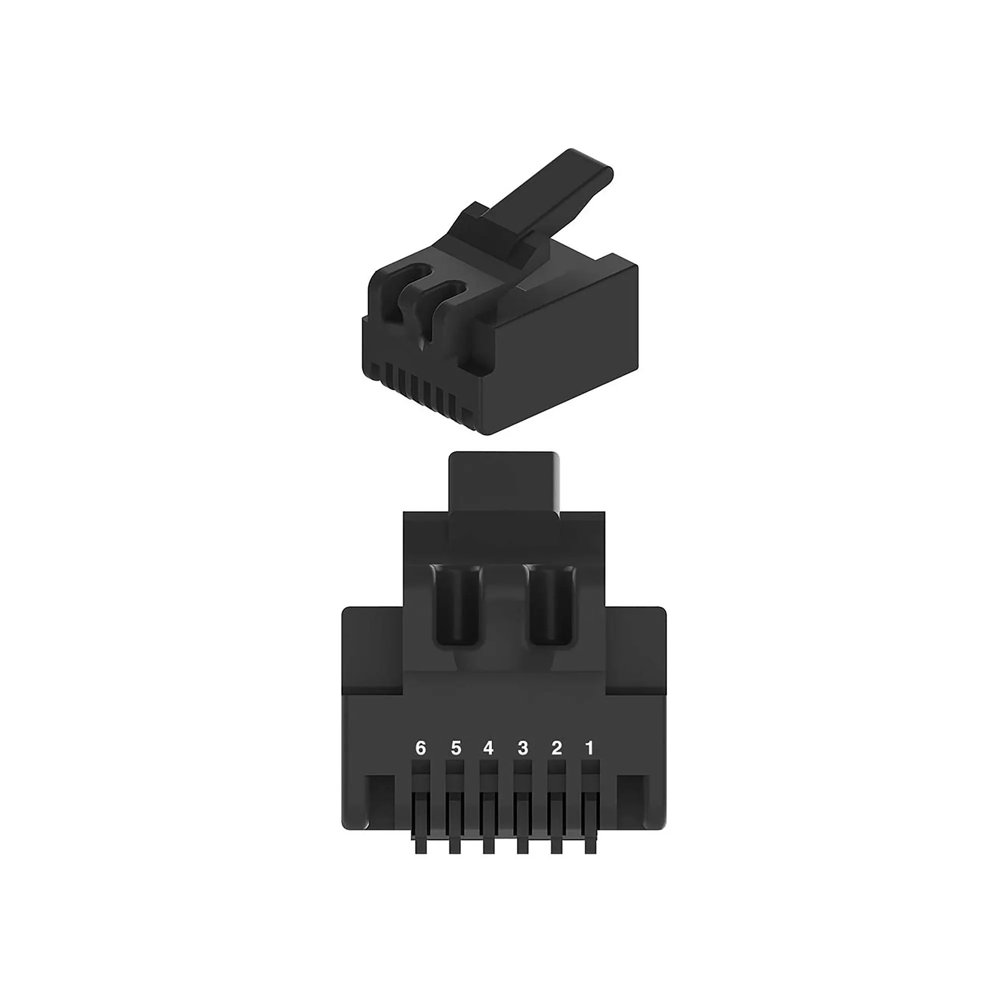 Conn Tyco 6W M Neutrl Plstc