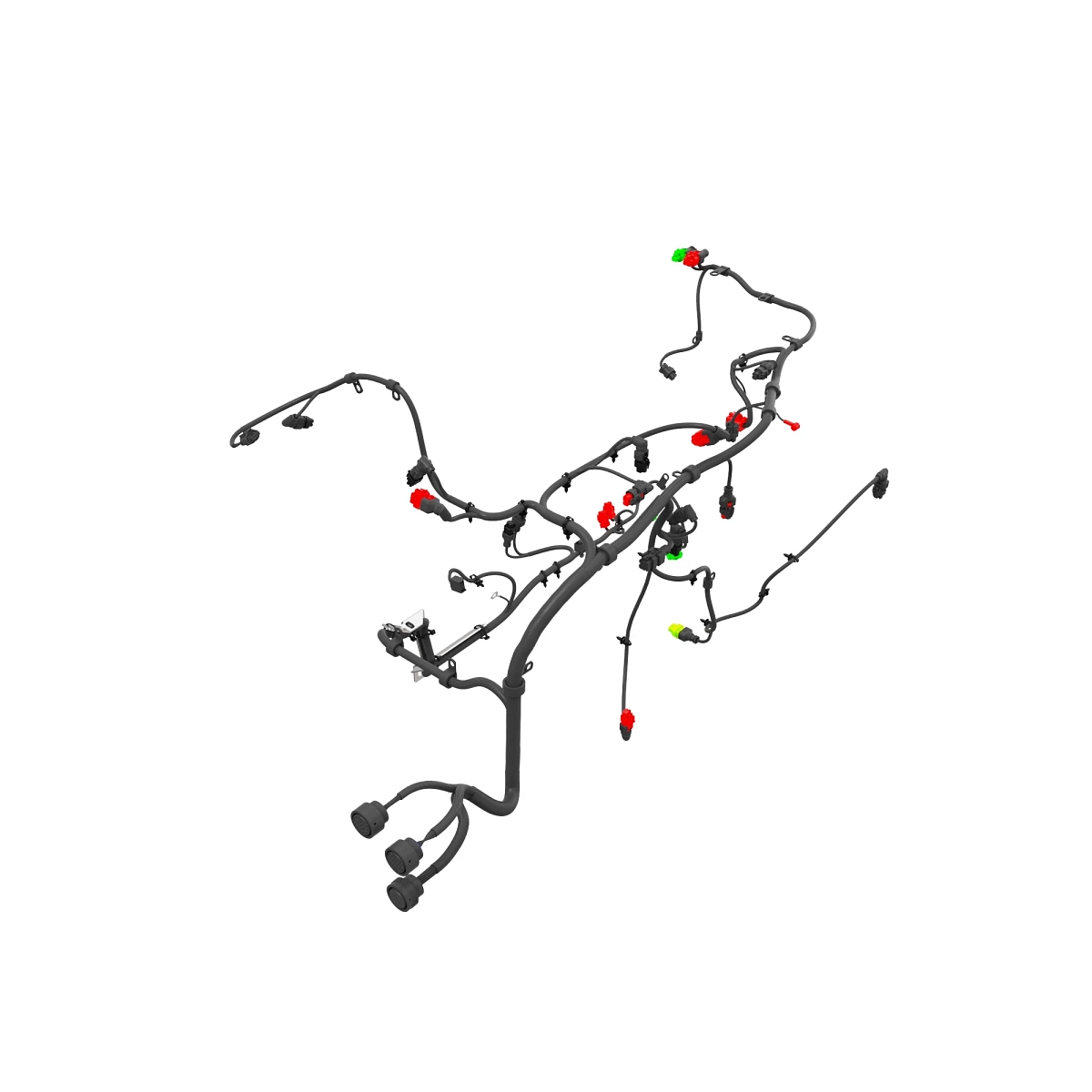 Wiring Harness, 6068 FT4 748 Skidde