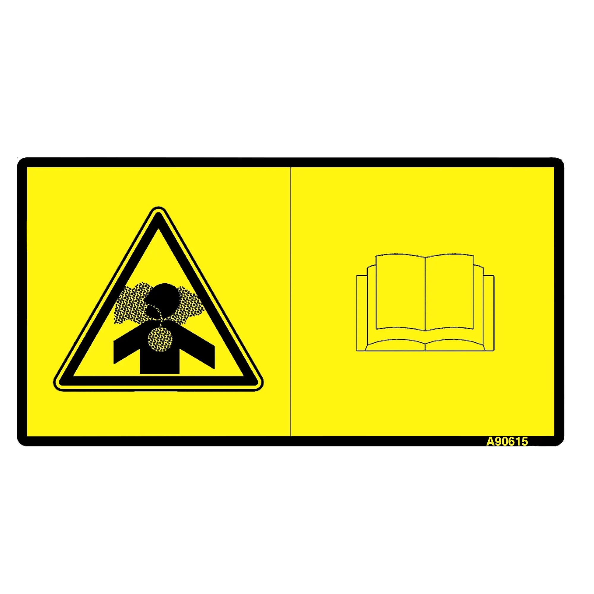 John Deere Inhale Risk, Text Free Label - A90615