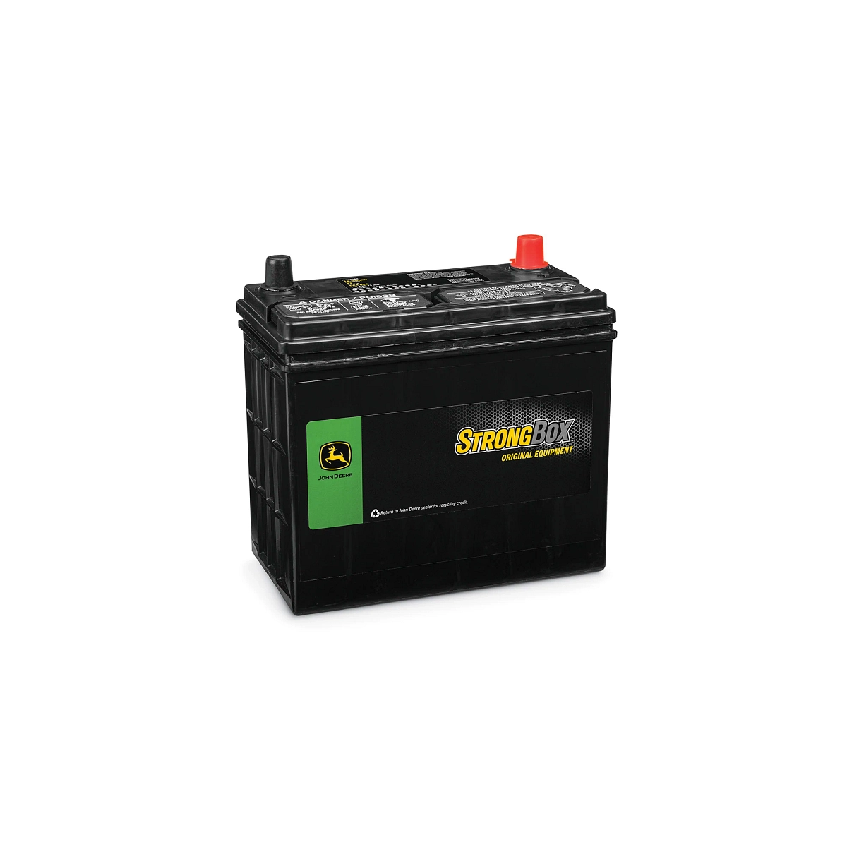 John Deere 12 Volt Battery, Wet Charged, 45 Ah, 500 CCA, 51 BCI - TY25876B