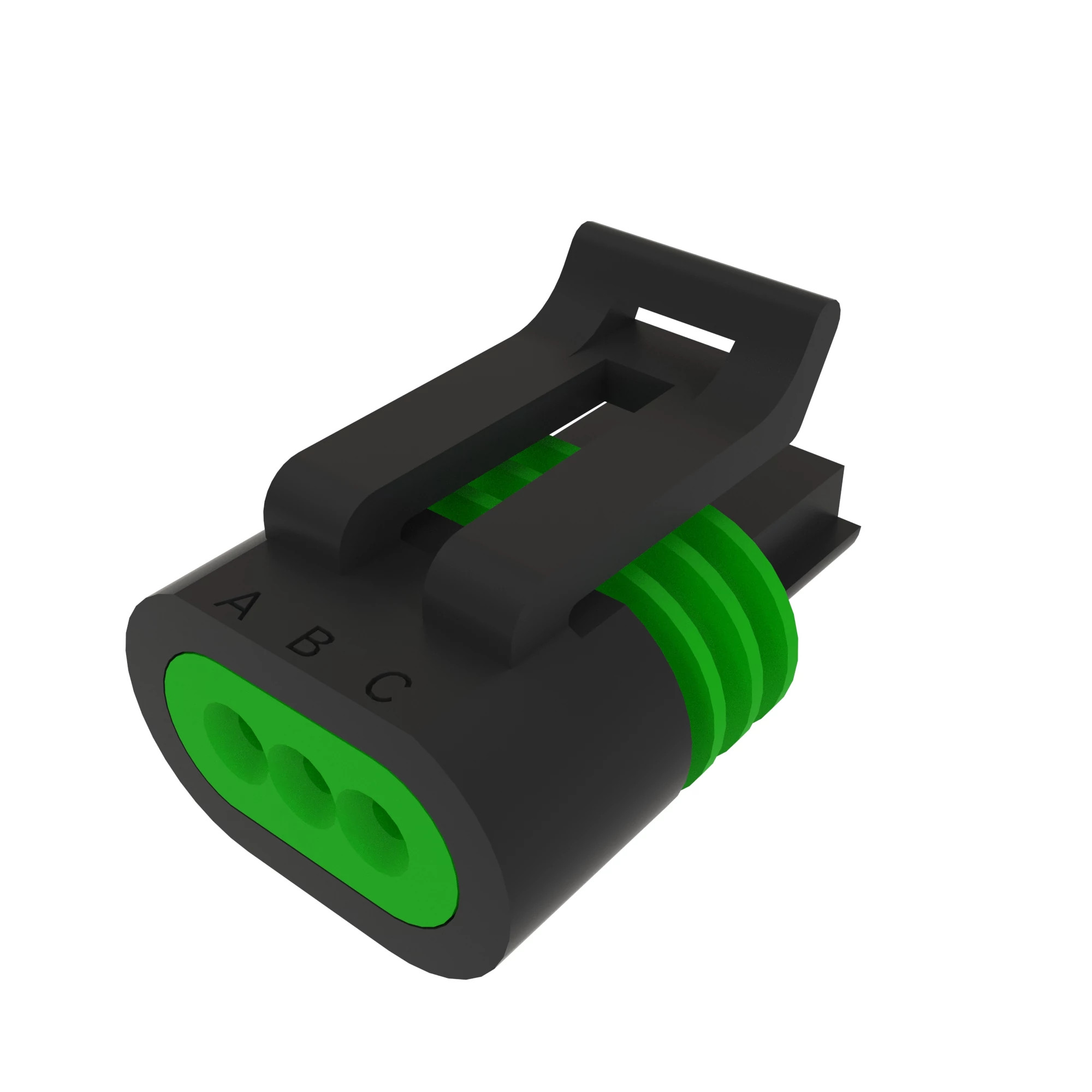 CONN DELPHI MP150 3W FS BLK NYLON