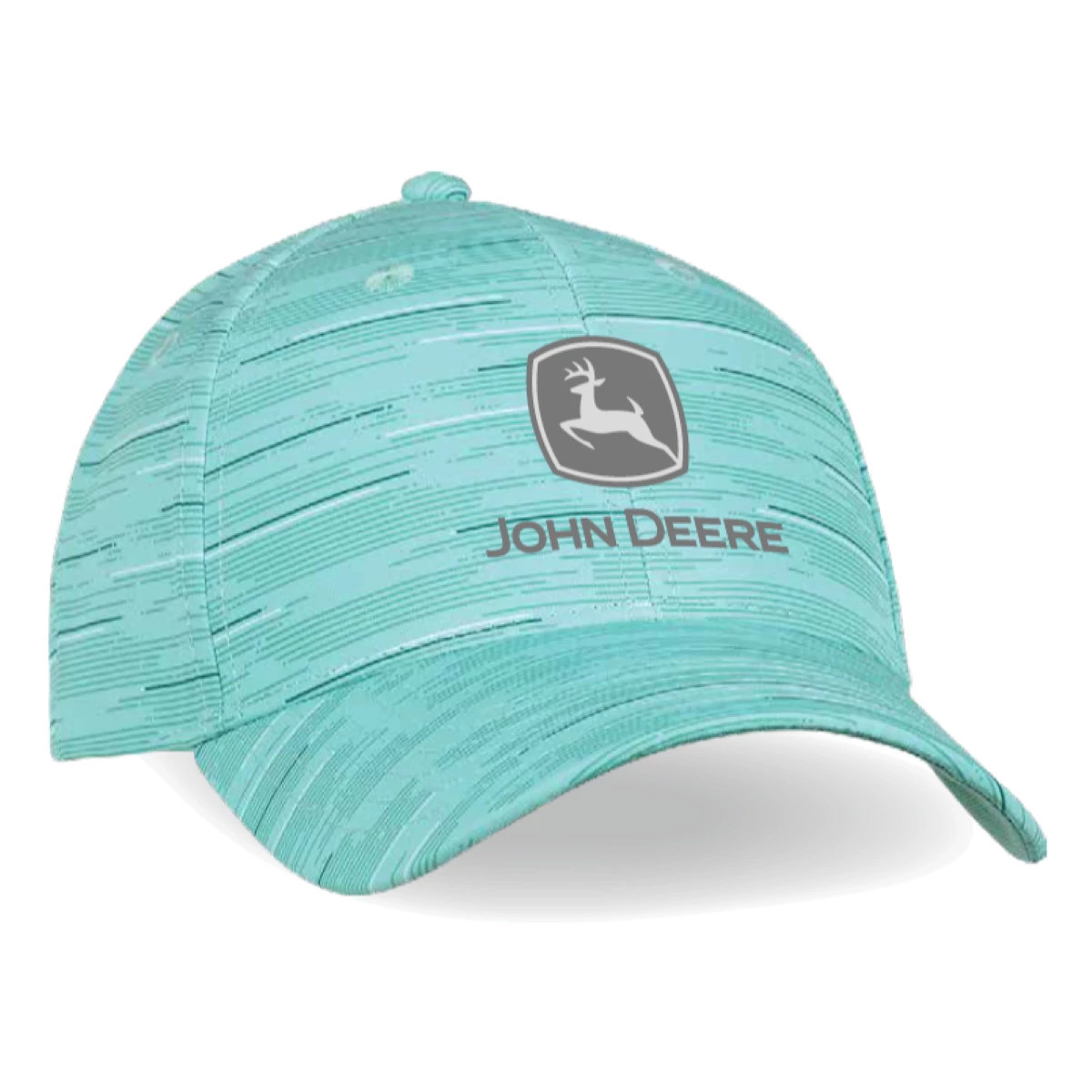 Teal Striped Golf Hat