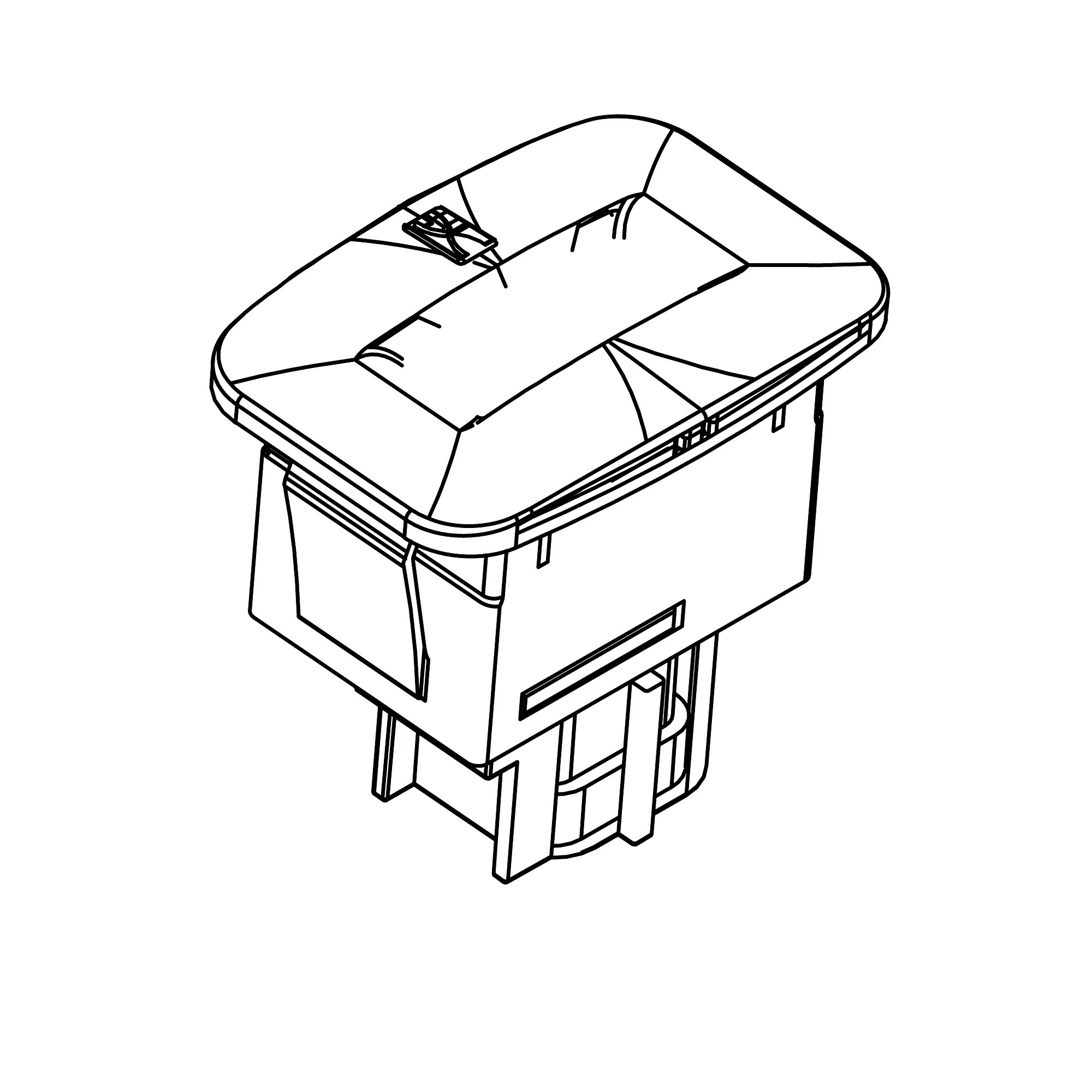 John Deere Rectangular Case Hour Meter Gage - GY21005