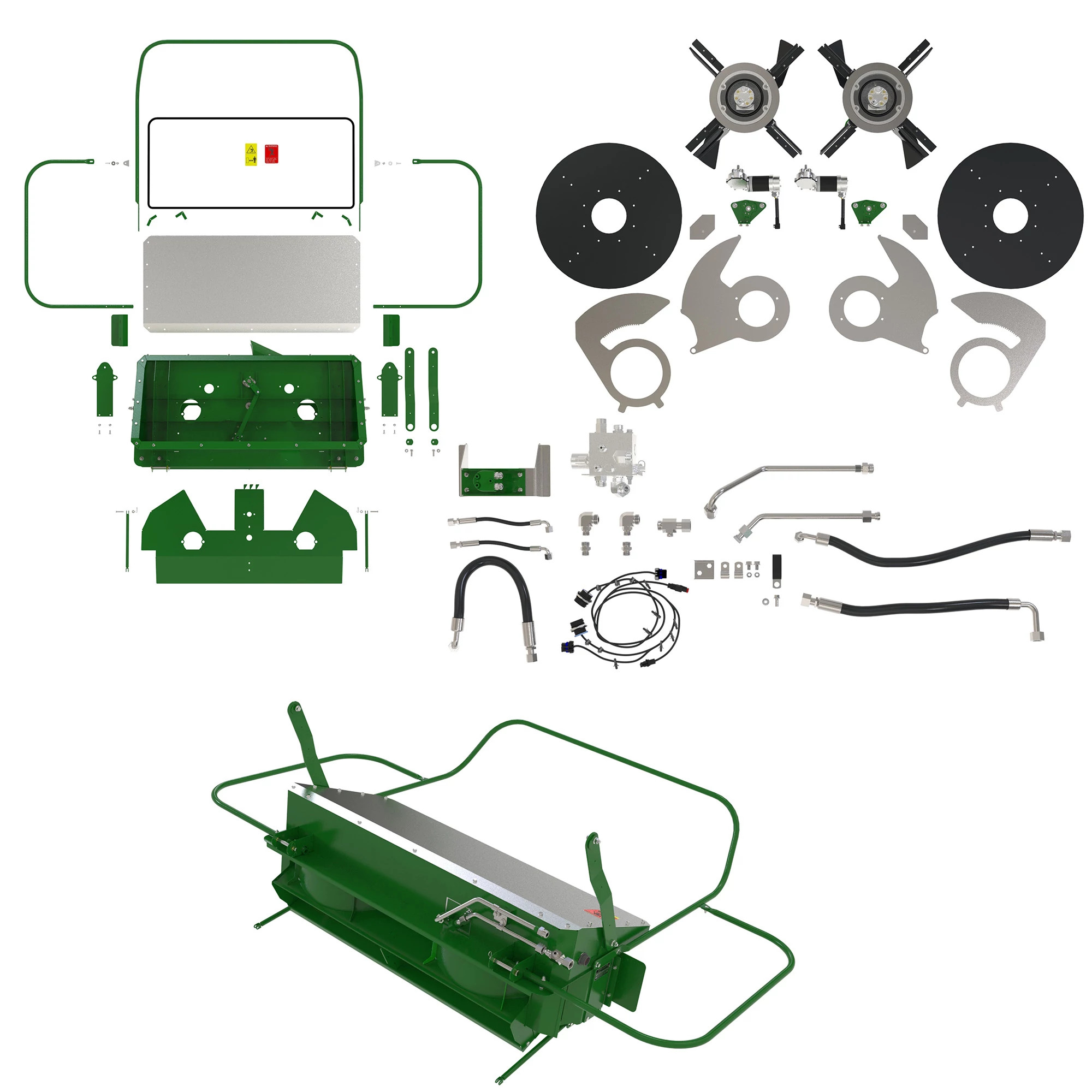John Deere Advanced PowerCastâ„¢ Spreader Attachment - BXE11415