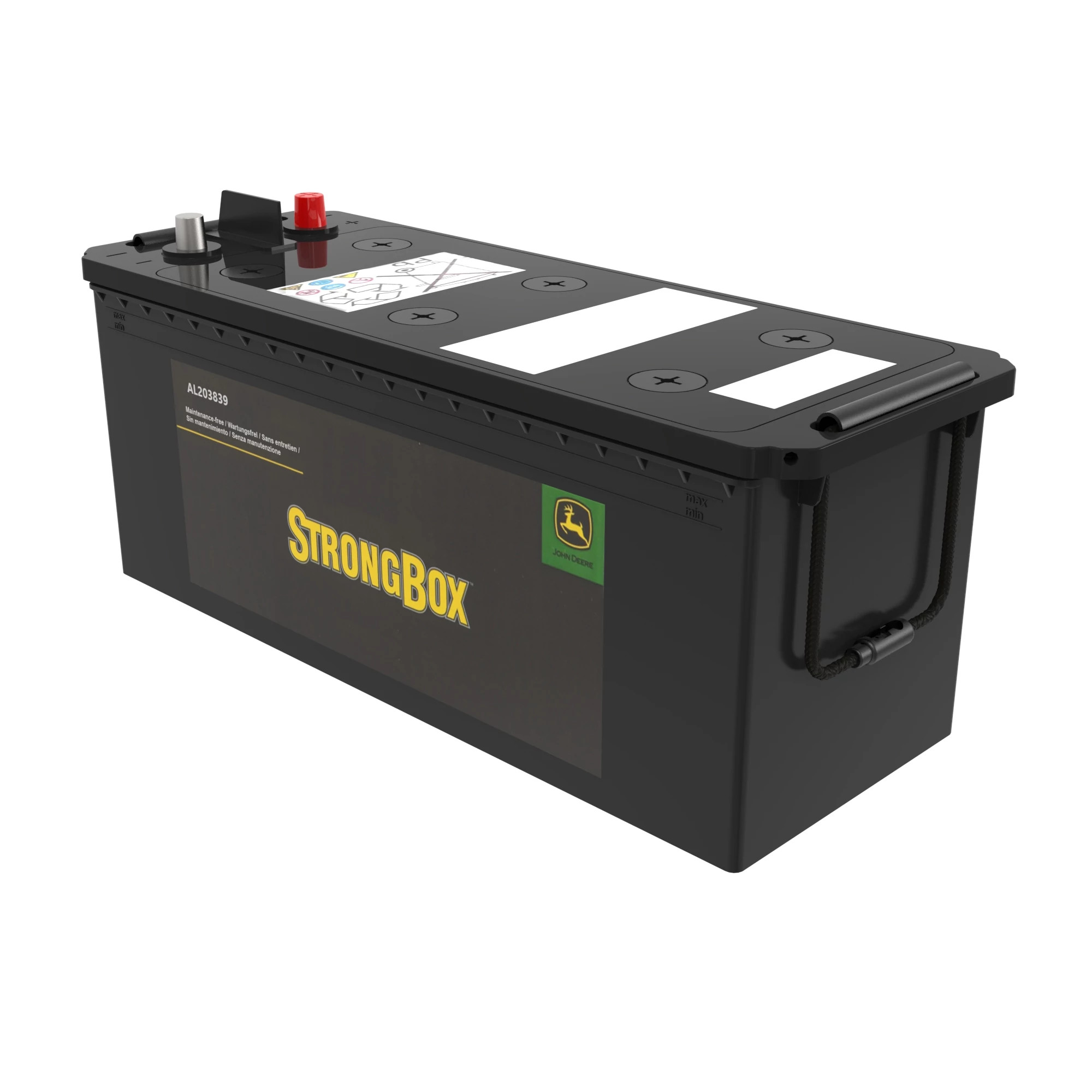 John Deere 12 Volt Battery, Wet Charged, 154 Ah, 1150 CCA, A BCI - AL203839