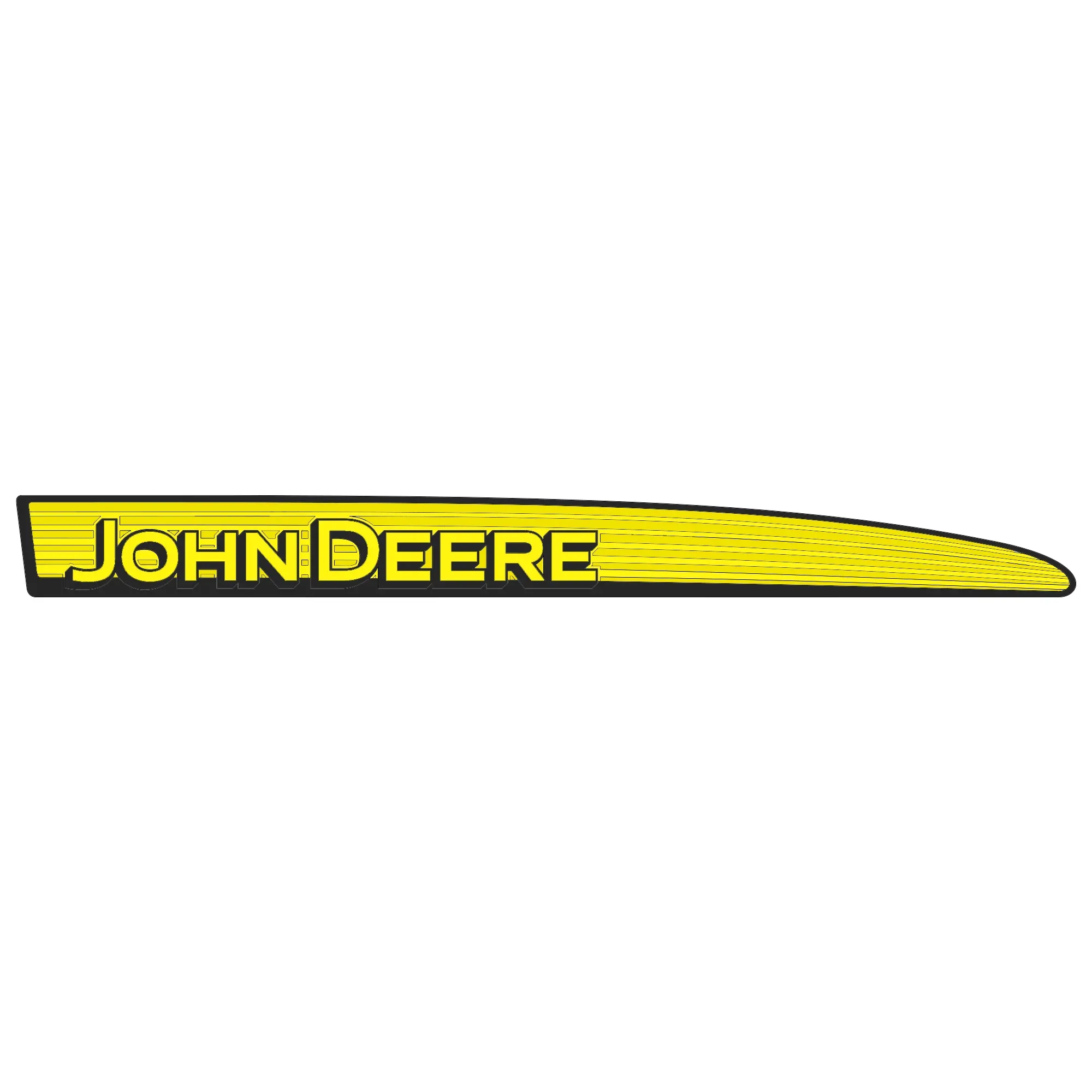Label, RH John Deere Logotype Stripe