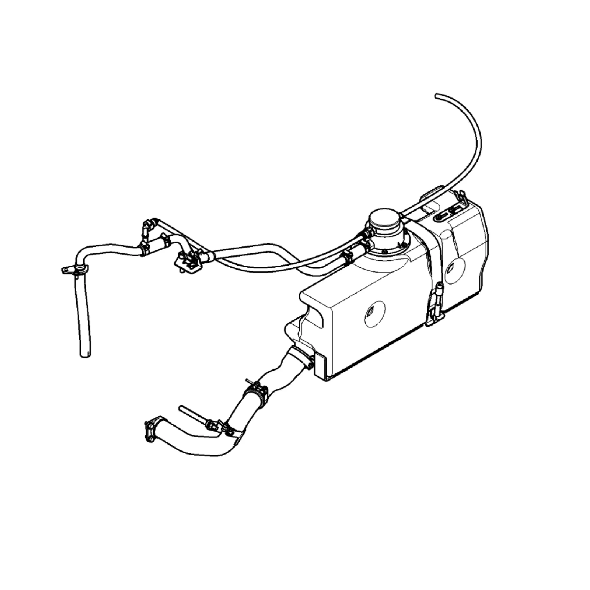 John Deere Additional Hydraulic Oil Reservoir Attachment - AL207882