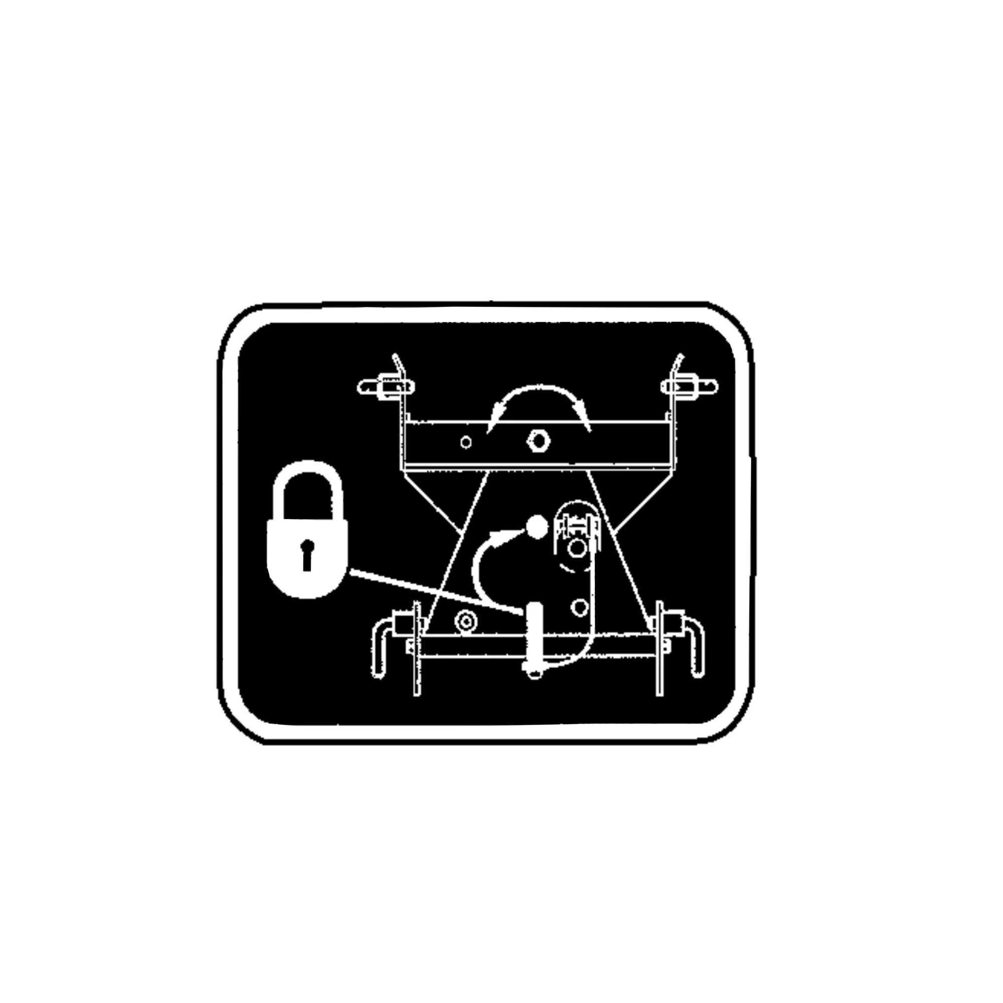 John Deere Hitch Locking Label - M134833