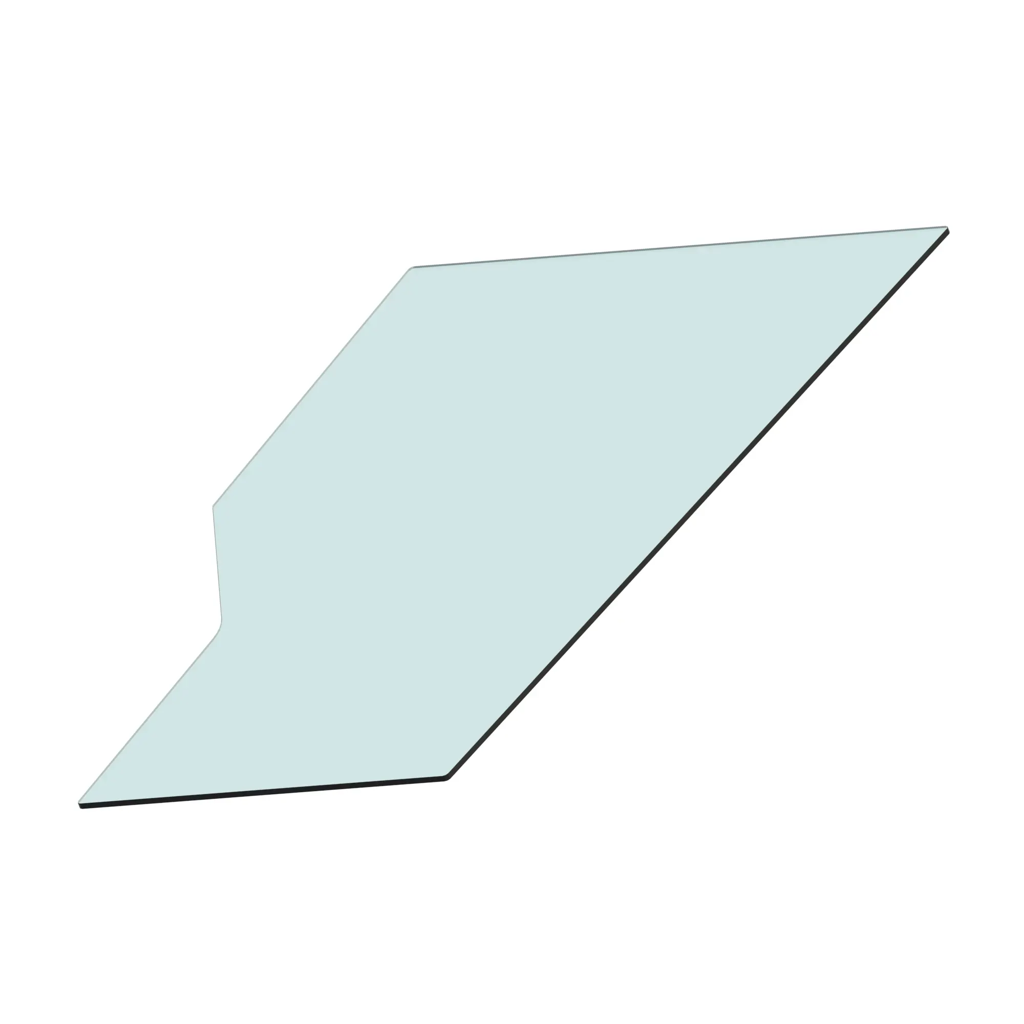 GLASS, FRONT RH BOTTOM
