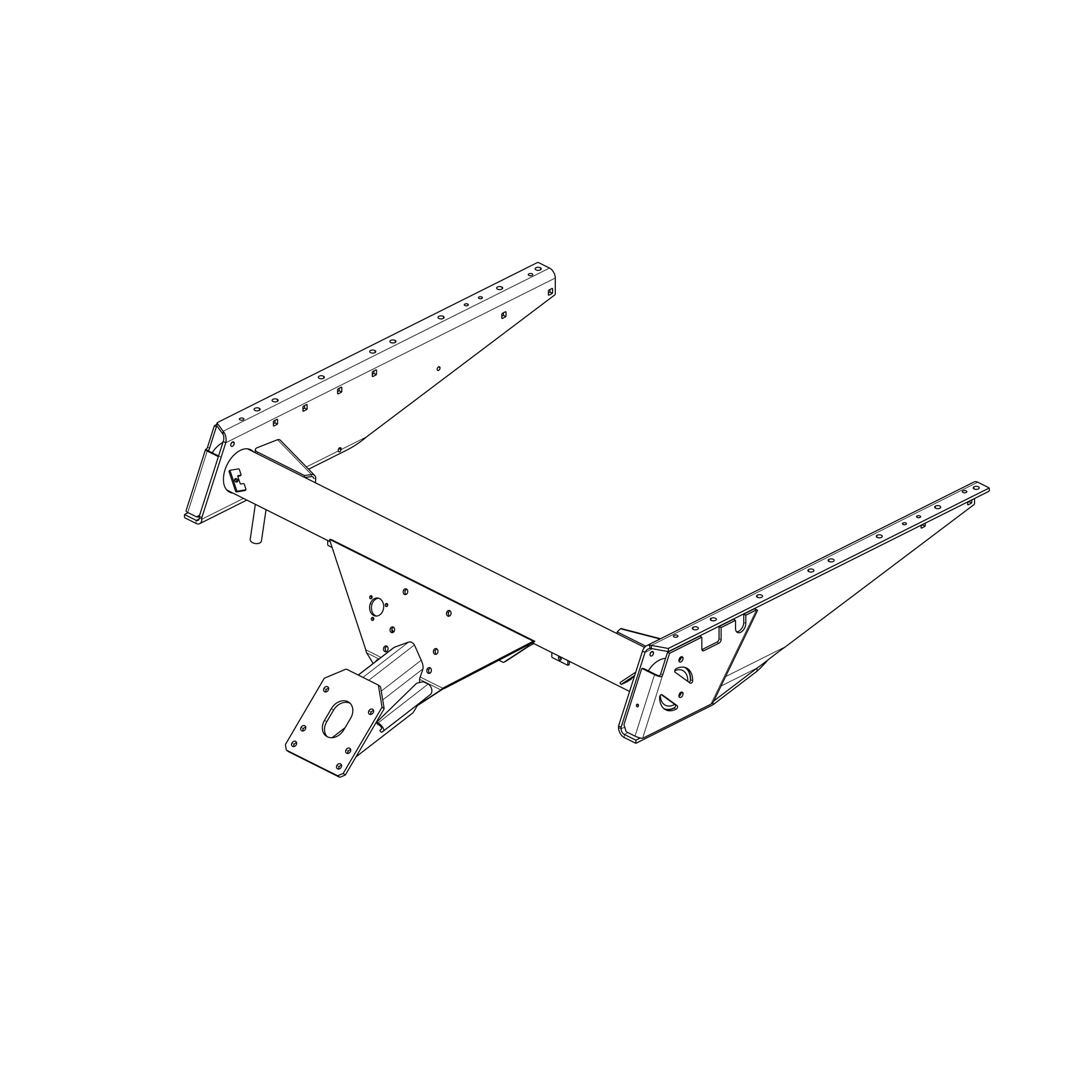 John Deere Rear Axle Support Walker 14 Holder - DQ74929