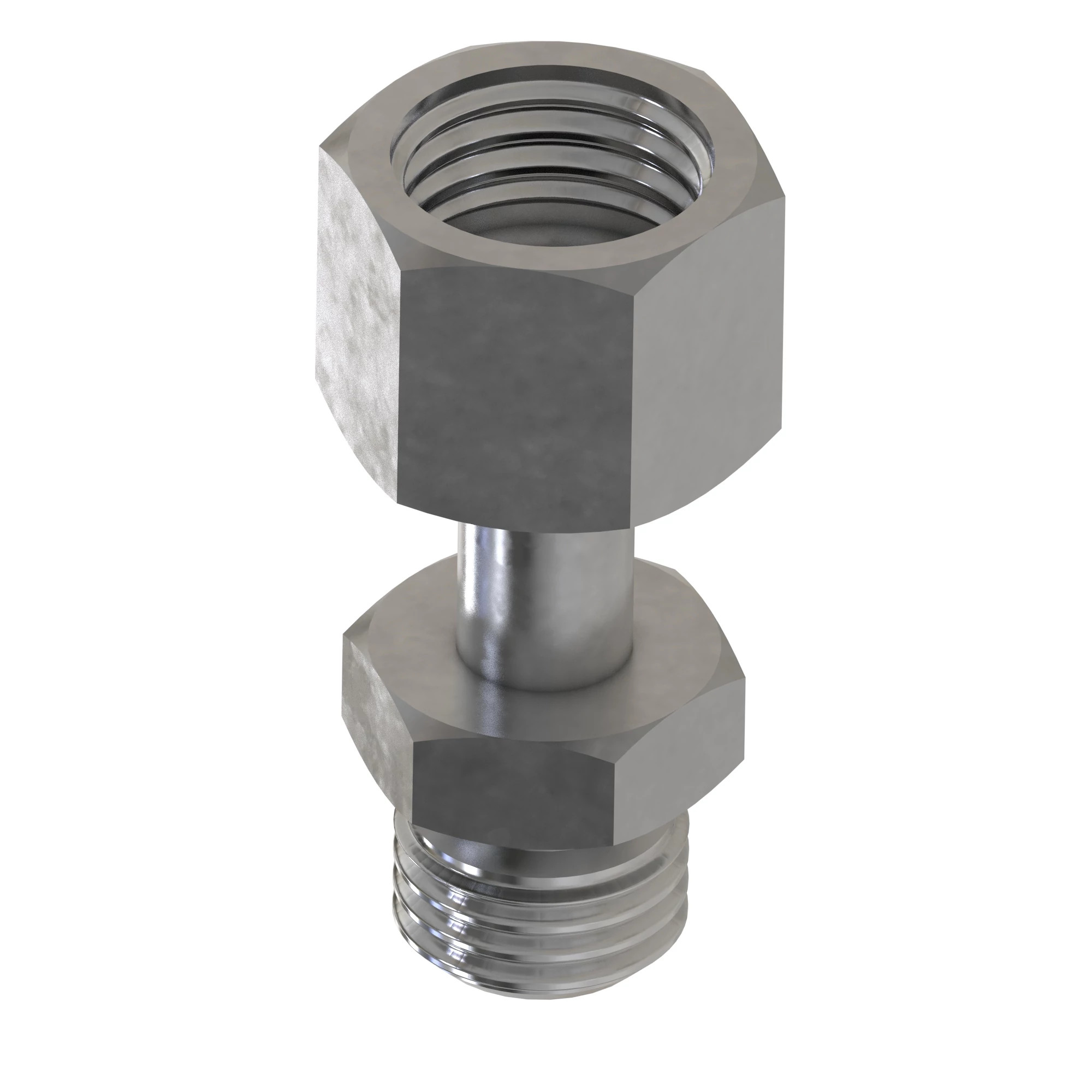 ST THD SWIVEL CON,ORFS W/METRIC HEX