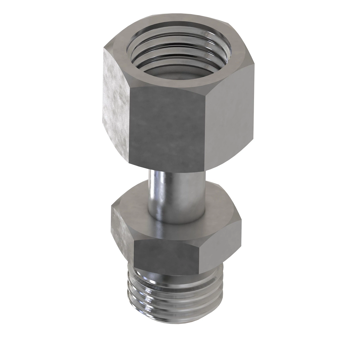St Thd Swivel Con, ORFS W/Metric Hex
